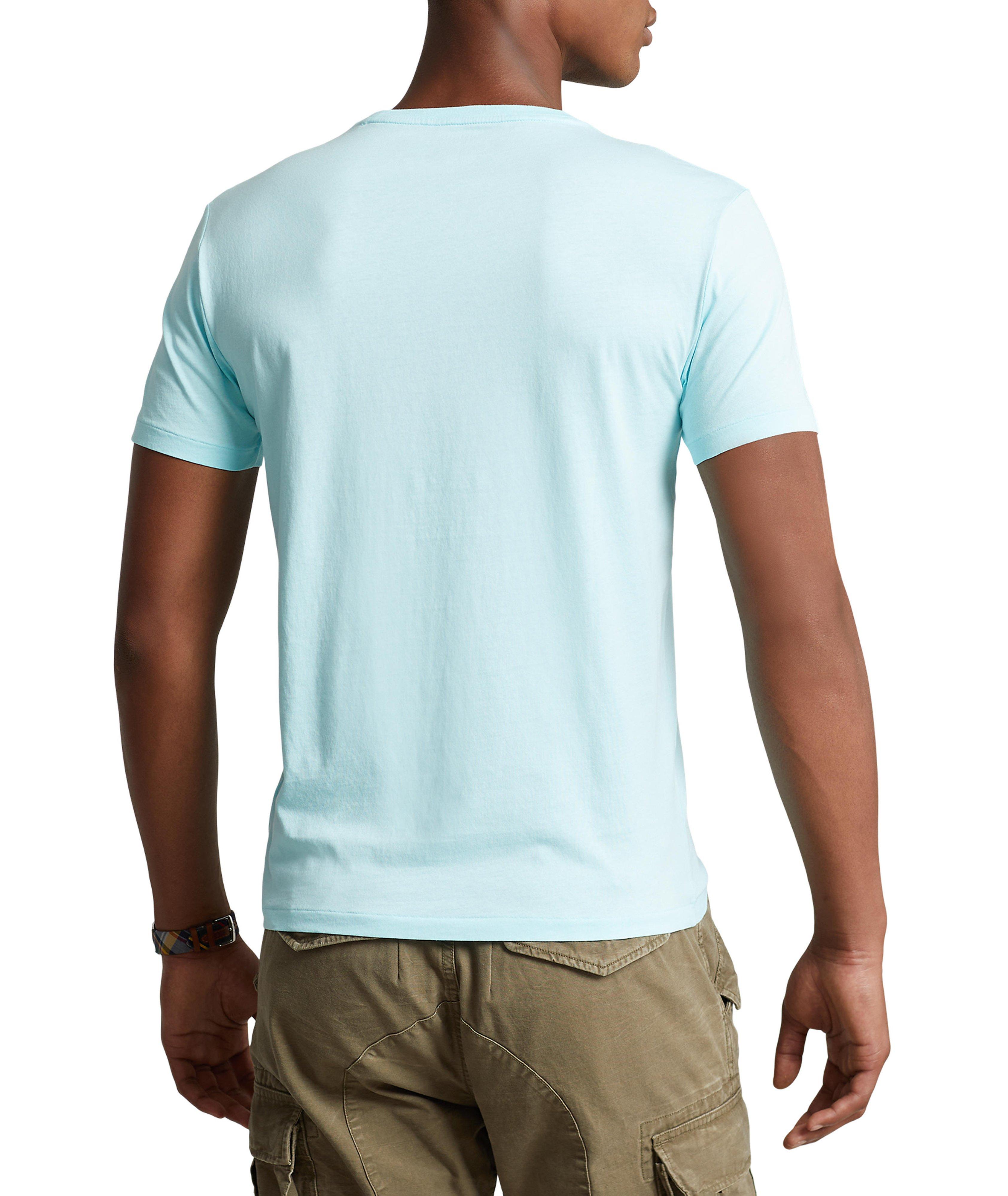 Logo Embroidered Cotton T-Shirt image 2