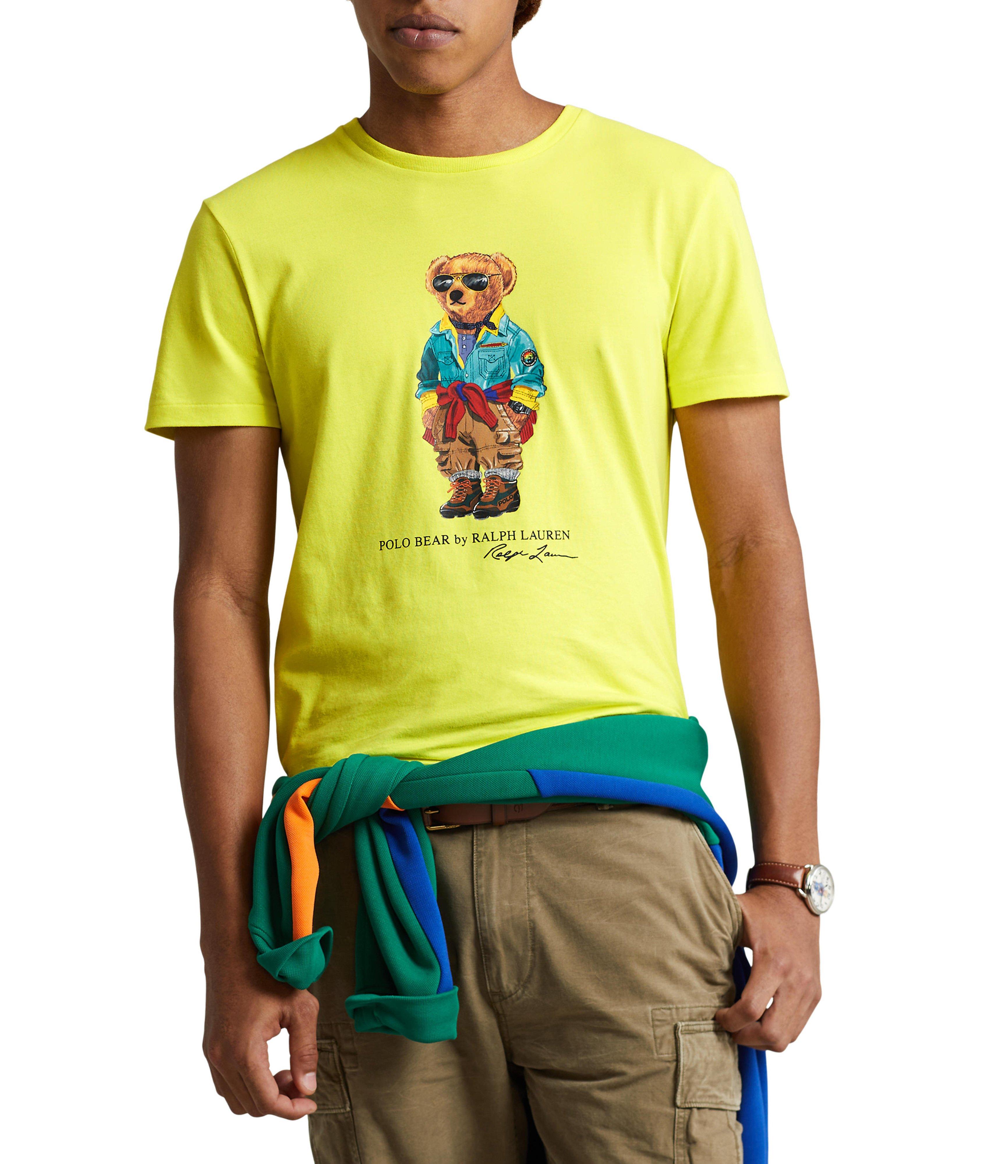 T-shirt en jersey avec ourson mascotte de coupe classique image 1