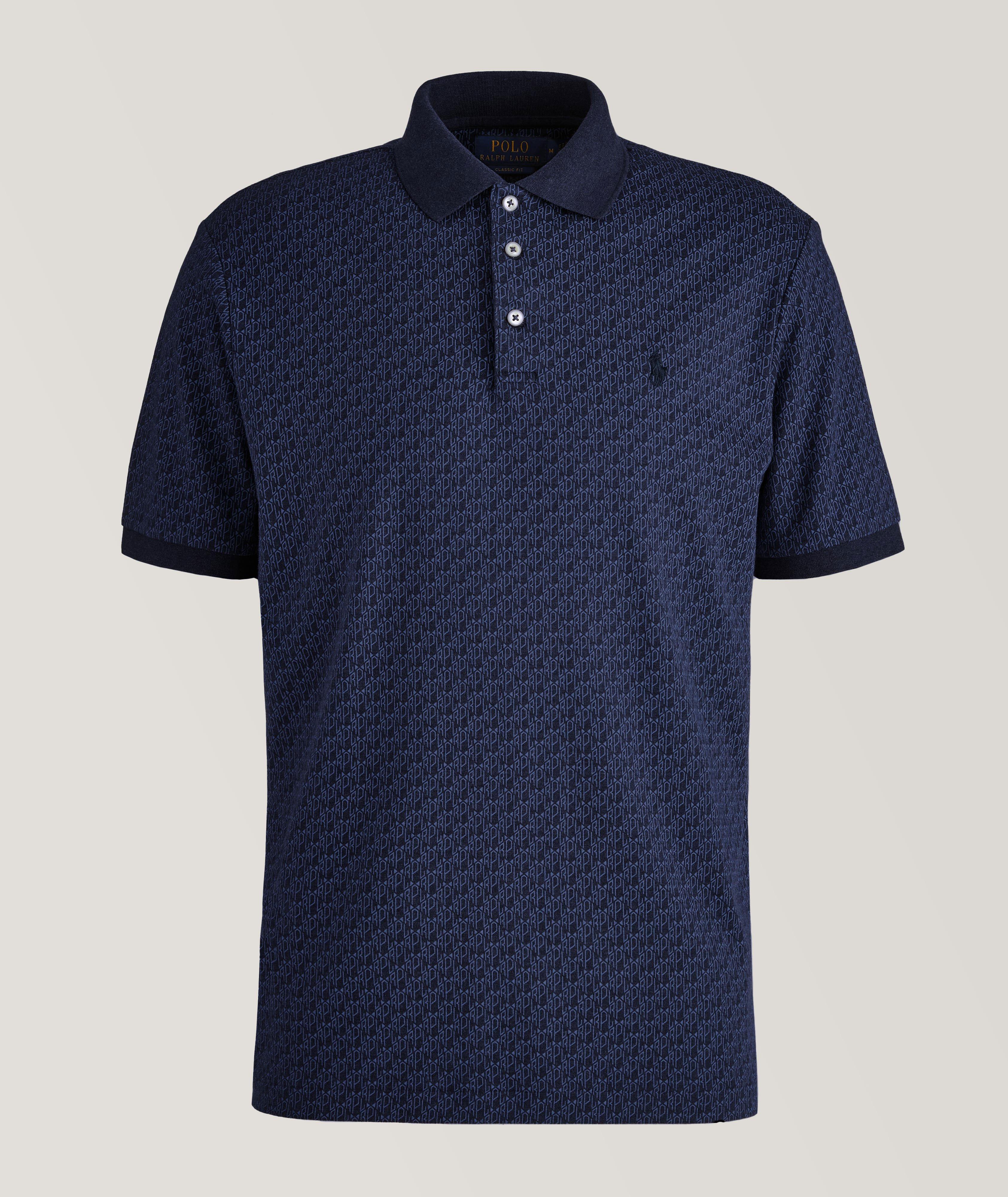 Polo en coton à motif image 0