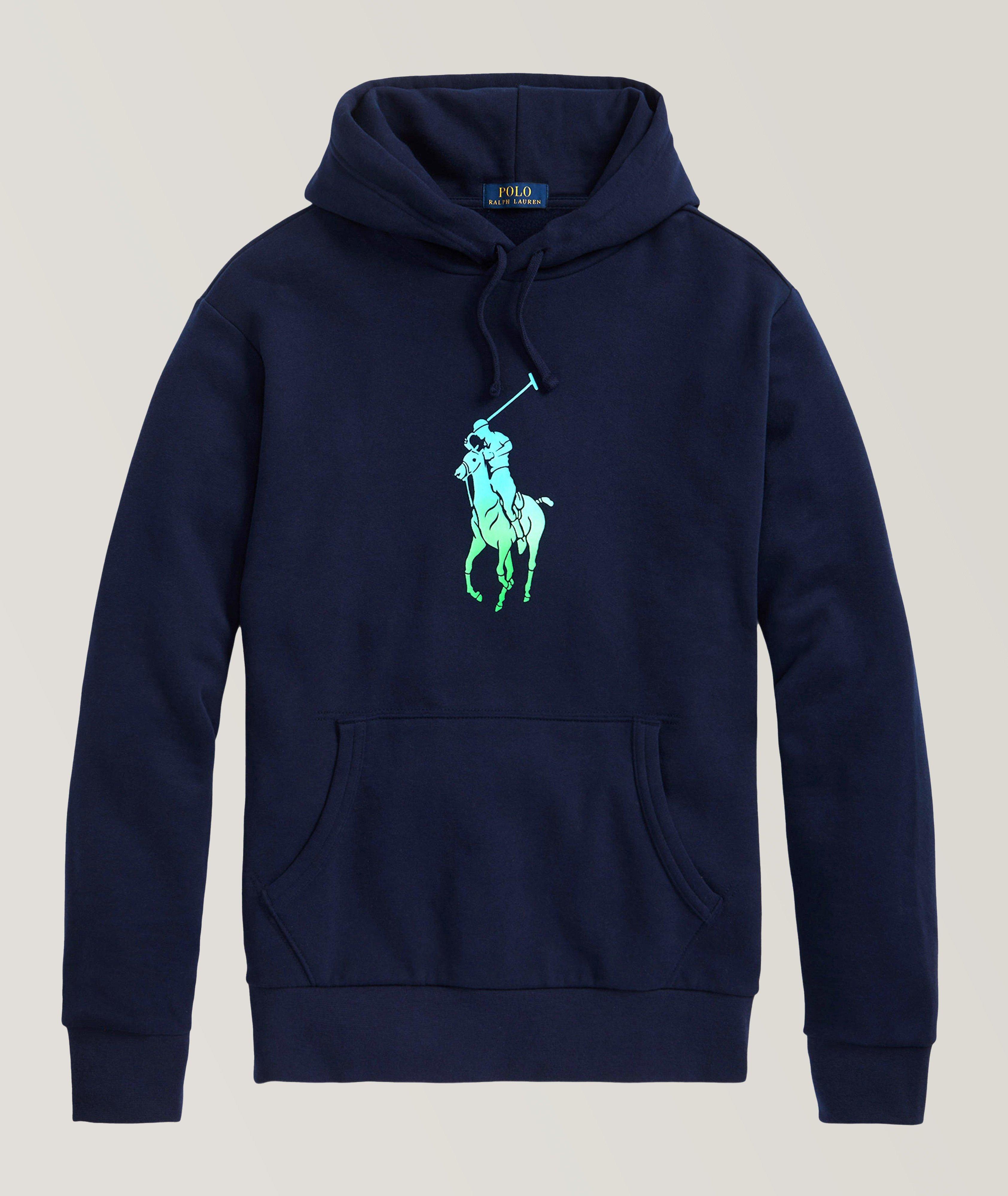 French Terry Gradient Graphic Hooded Sweater image 0