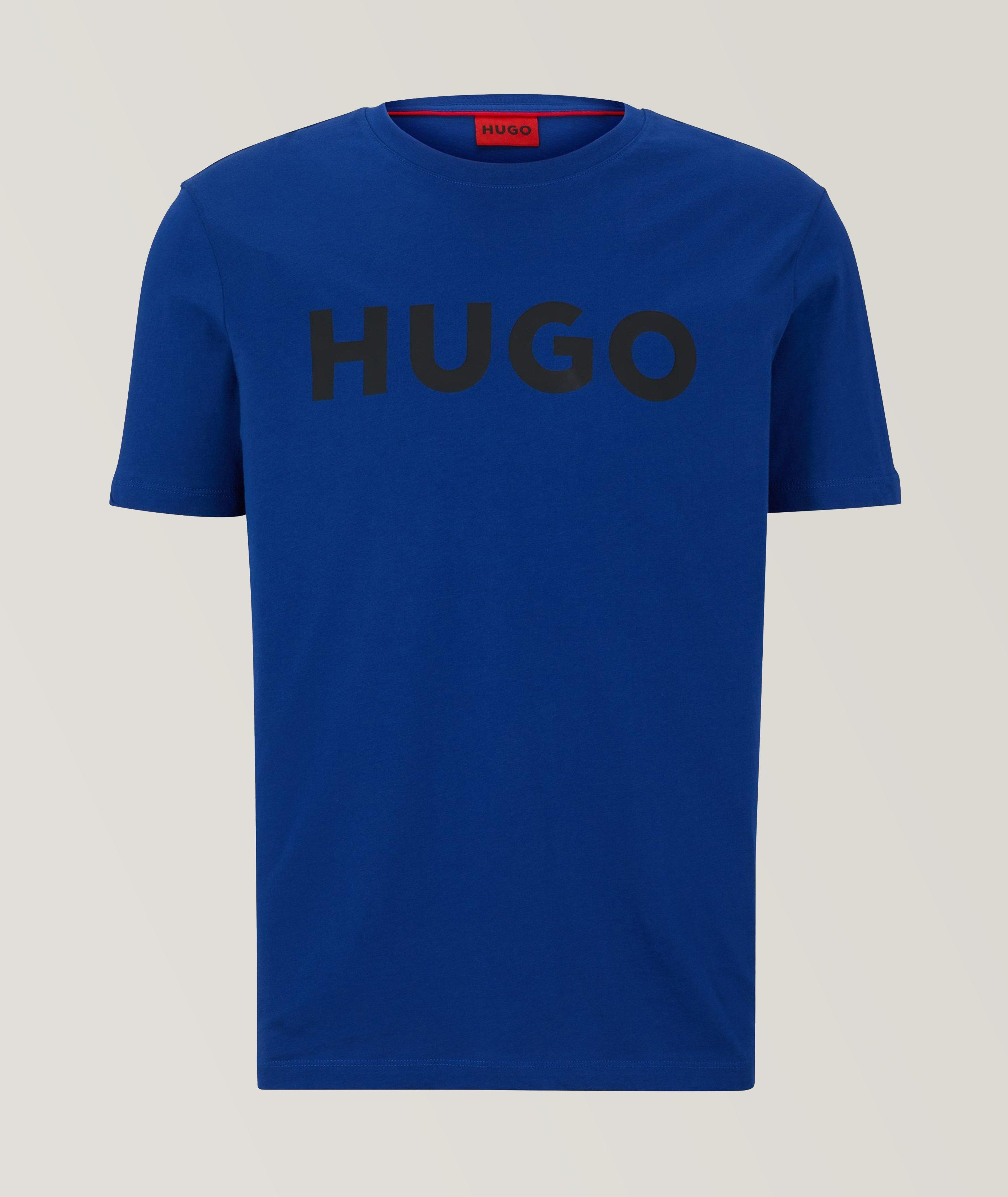 Logo Printed Cotton Crew Neck T-Shirt image 0