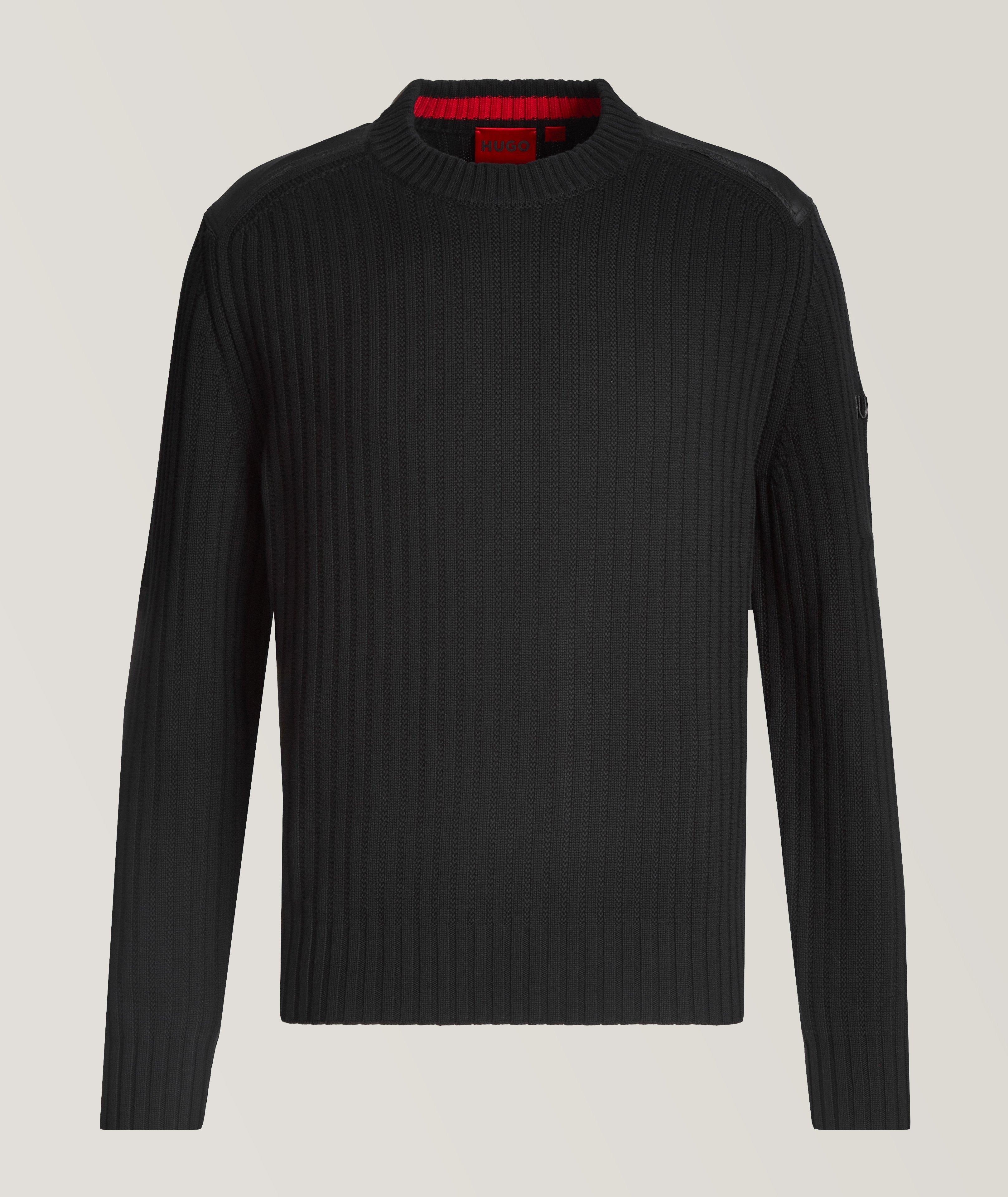RESPONSIBLE Patchwork Organic Cotton Knit Sweater  image 0