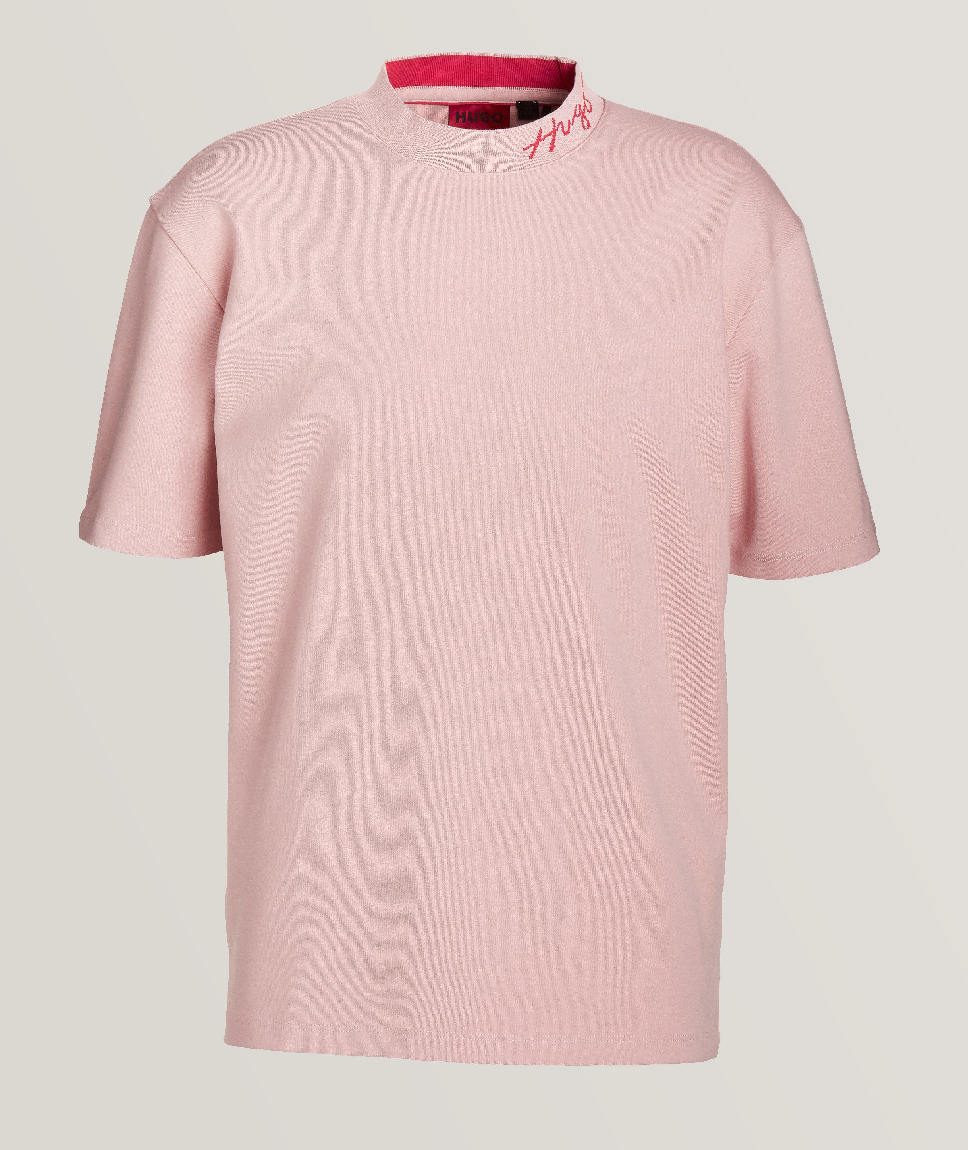 Demming Cotton Script Logo T-Shirt image 0