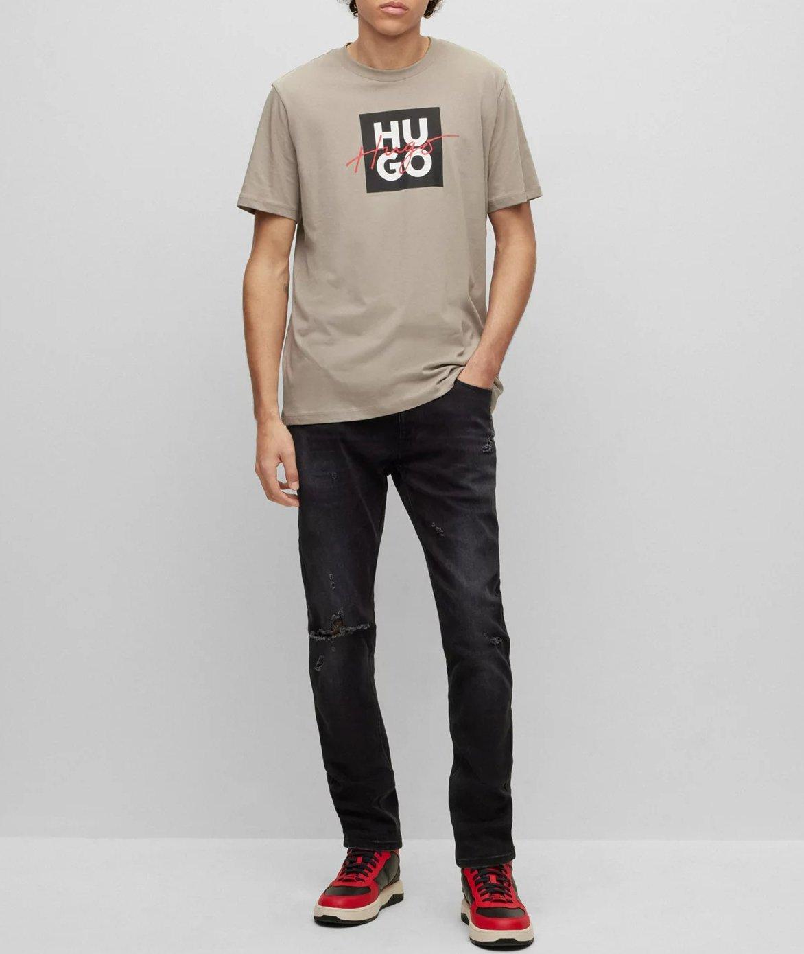 Stacked-Hand Written Logo Cotton Jersey T-Shirt image 1