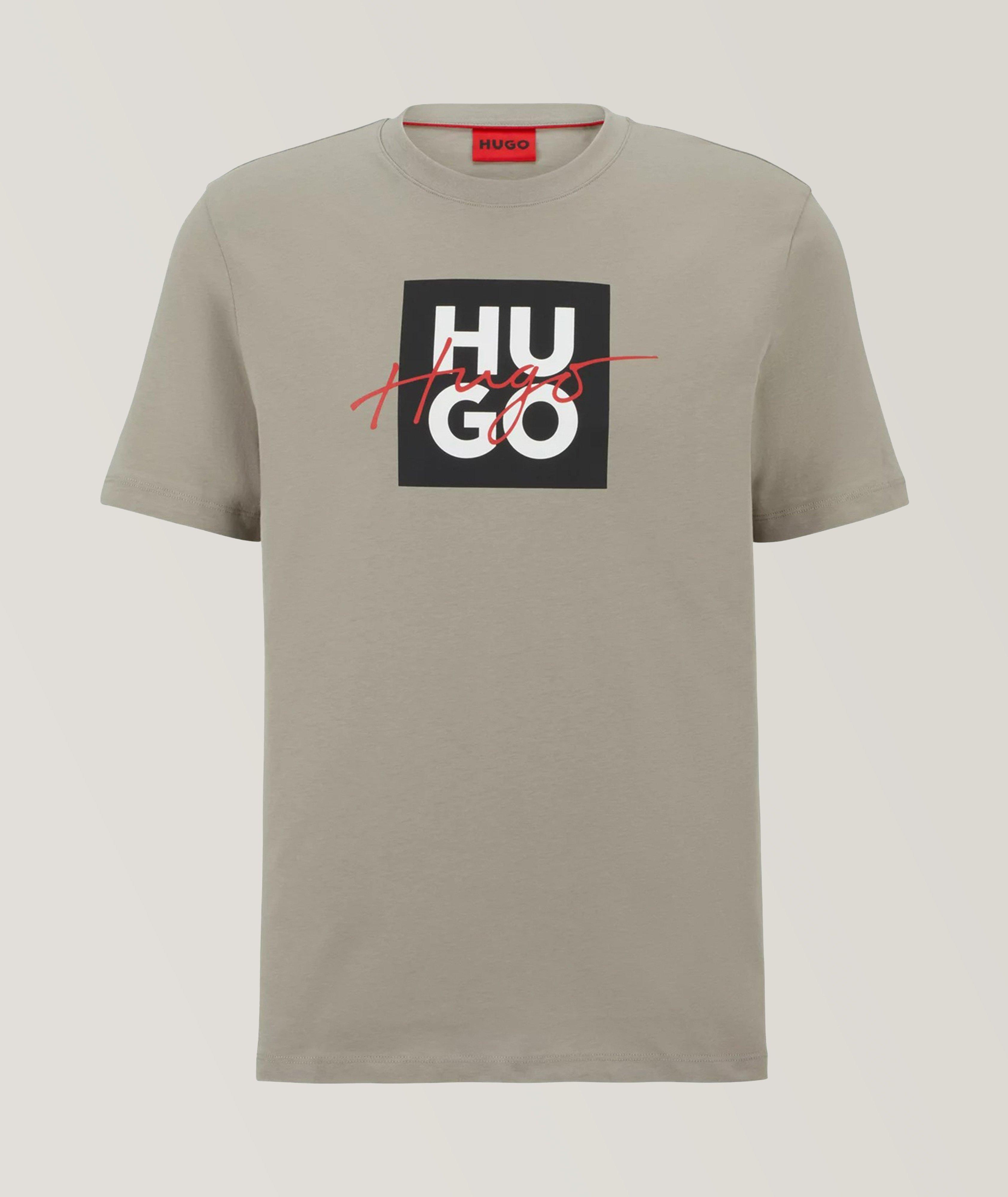 Stacked-Hand Written Logo Cotton Jersey T-Shirt image 0