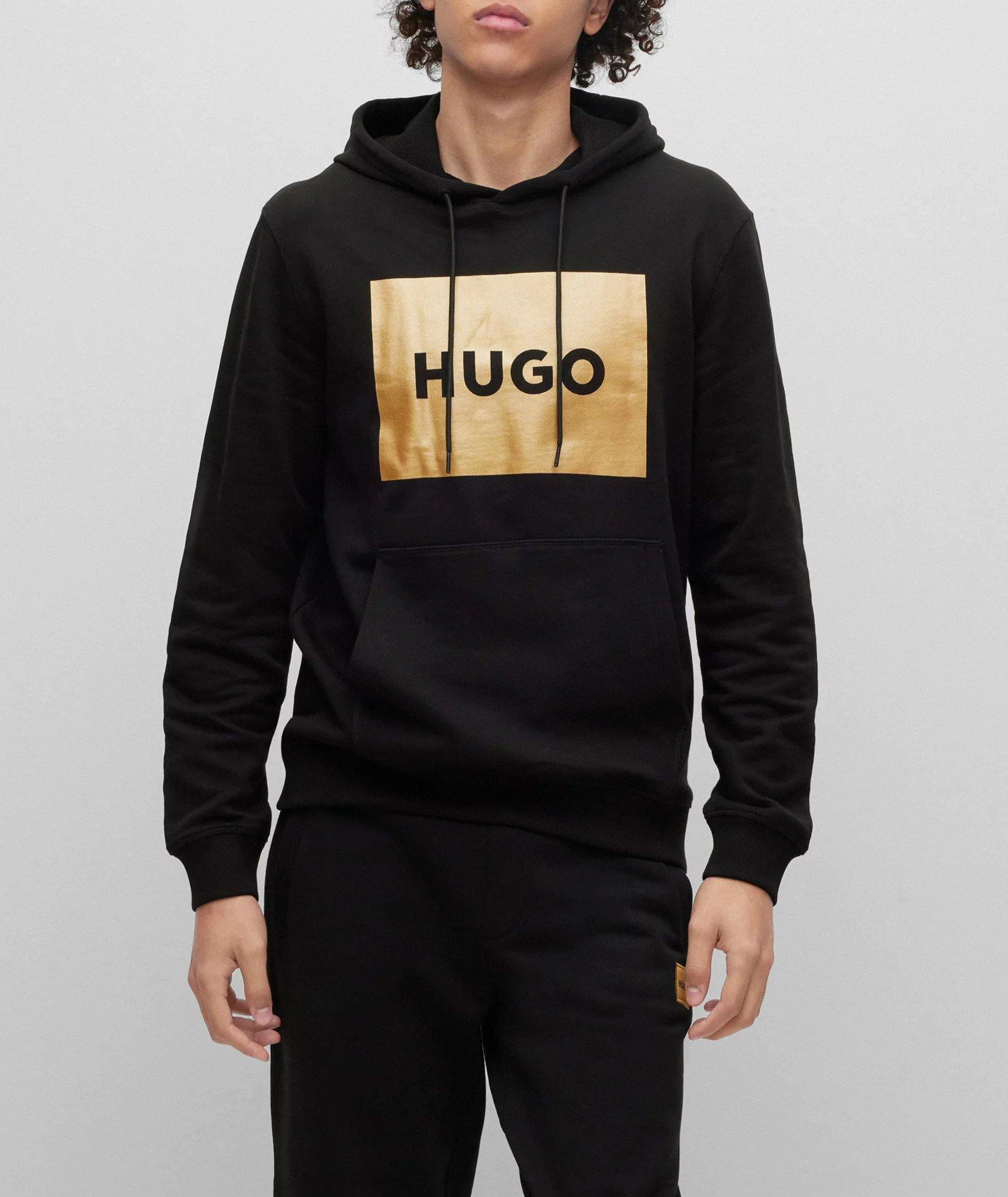 Kangourou en jersey de coton avec logo métallisé image 1