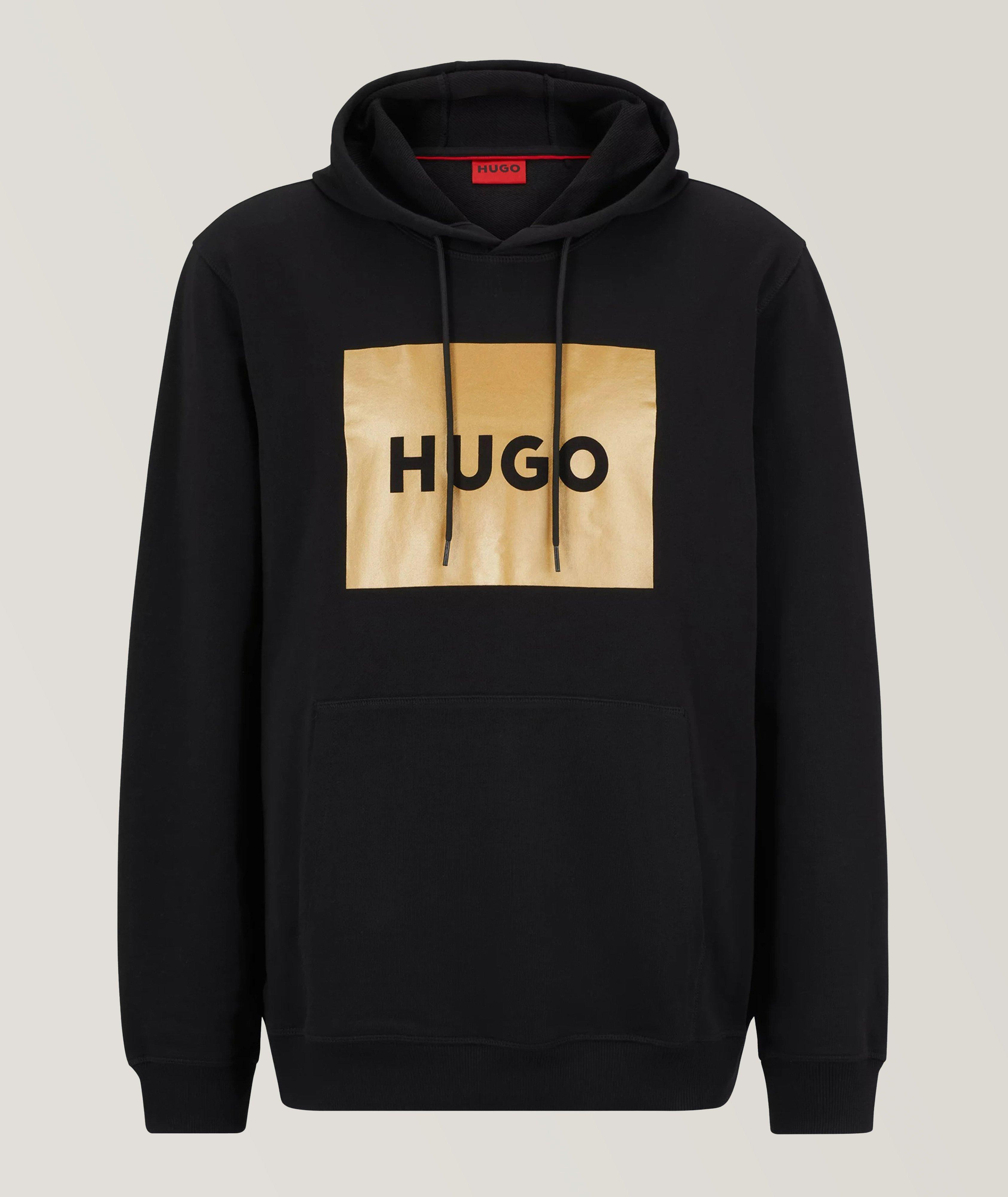 Kangourou en jersey de coton avec logo métallisé image 0