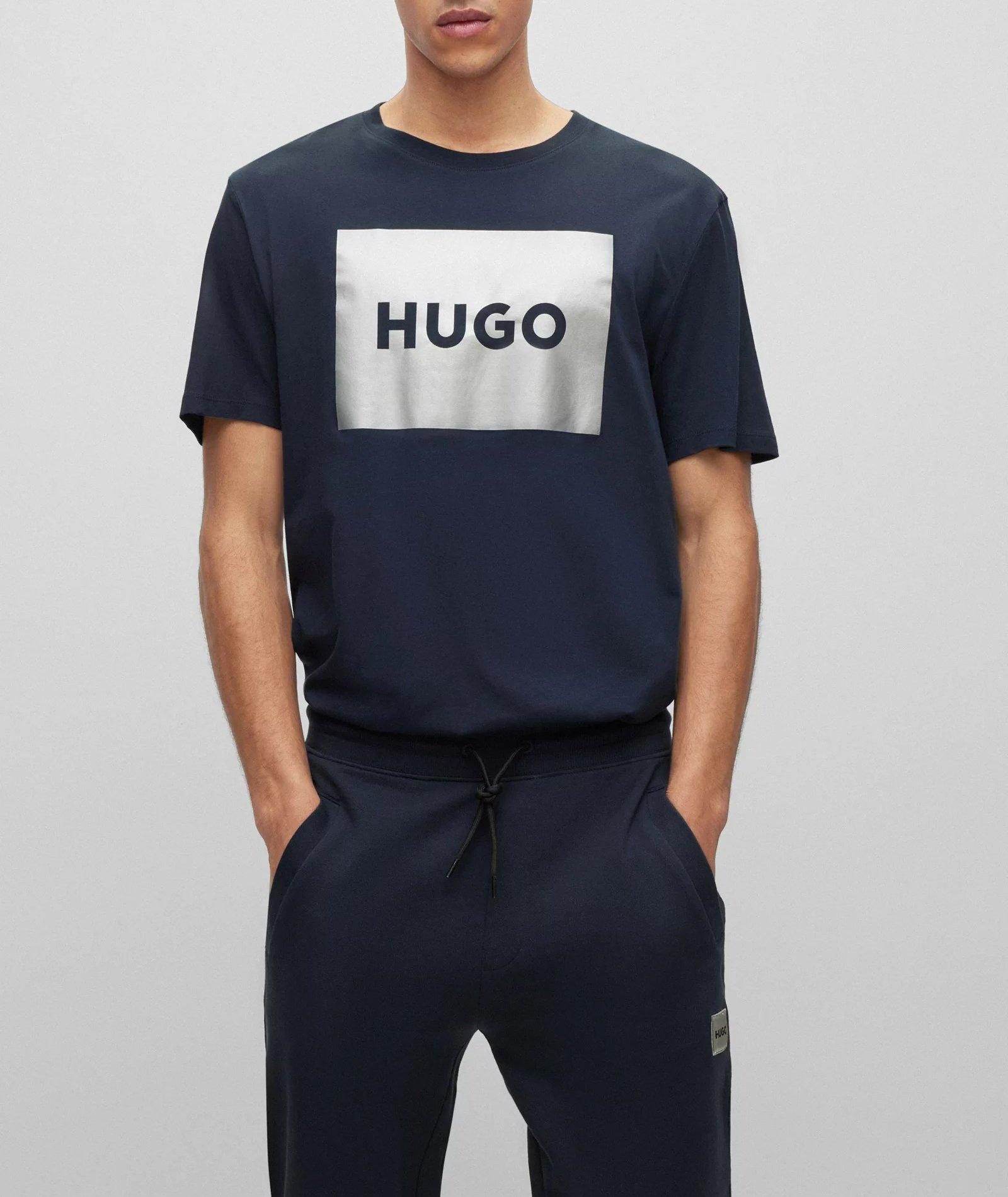 T-shirt en jersey de coton avec logo métallisé image 2