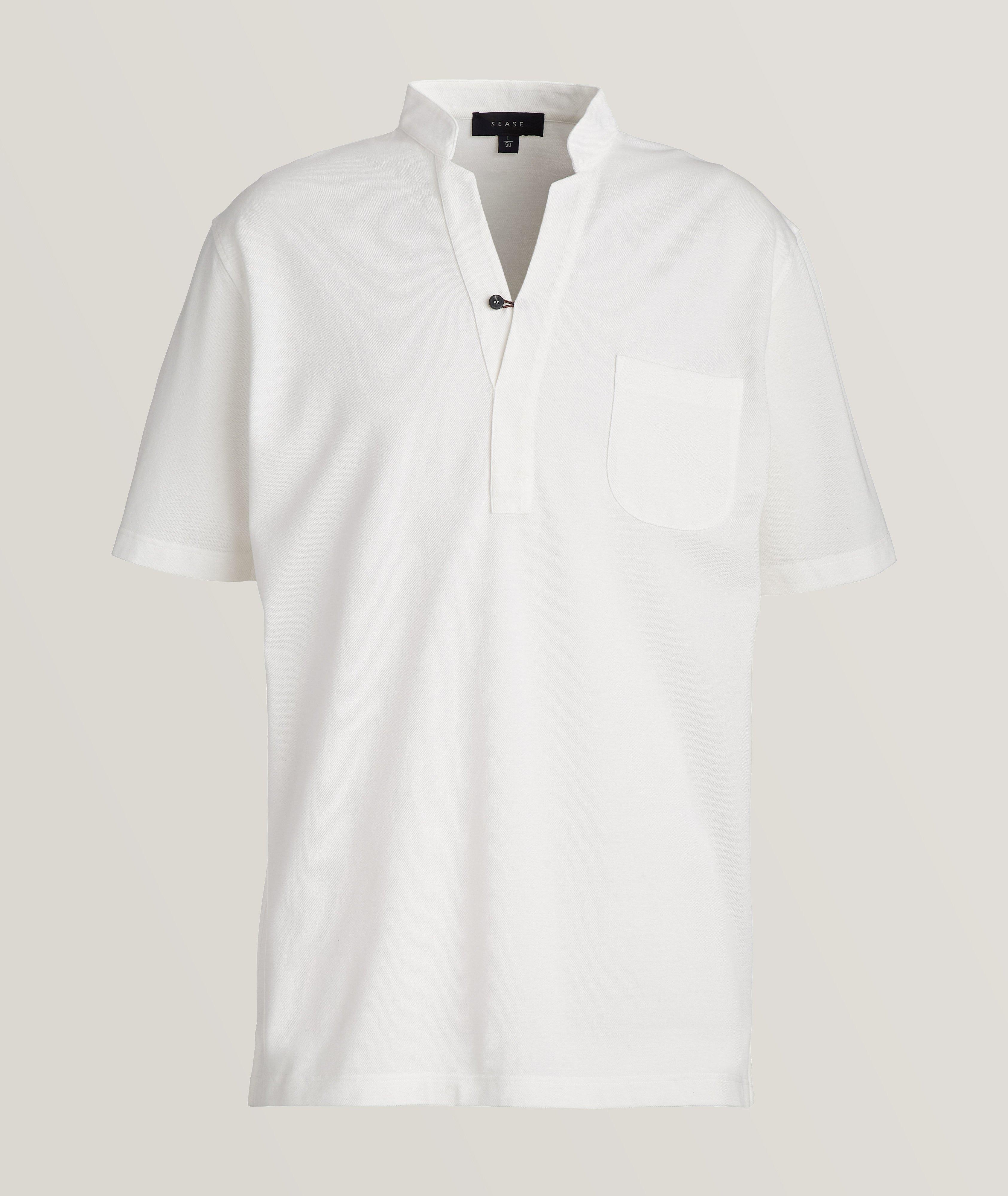 Fish Tail Short Piqué Henley image 0
