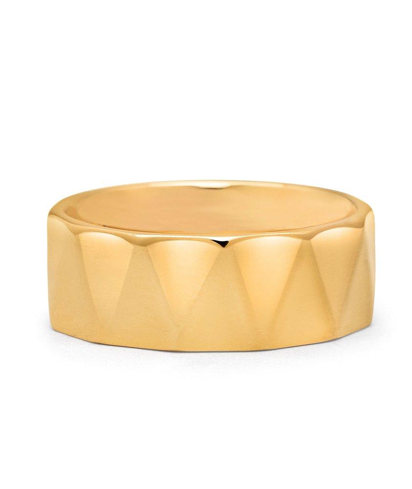 Triangle Gold Band Ring image 0