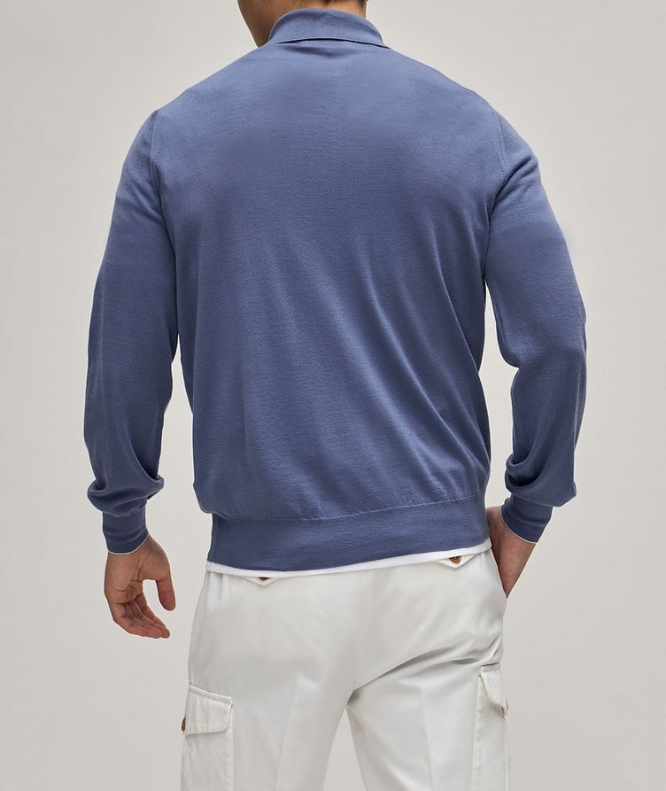 Long Sleeve Wool-Cashmere Polo  image 3