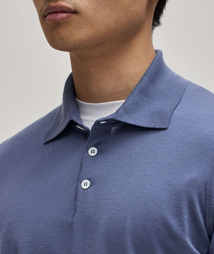 Long Sleeve Wool-Cashmere Polo  image 4