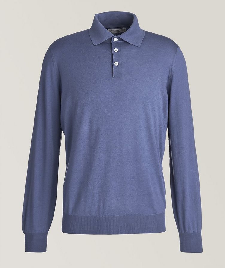 Long Sleeve Wool-Cashmere Polo  image 0