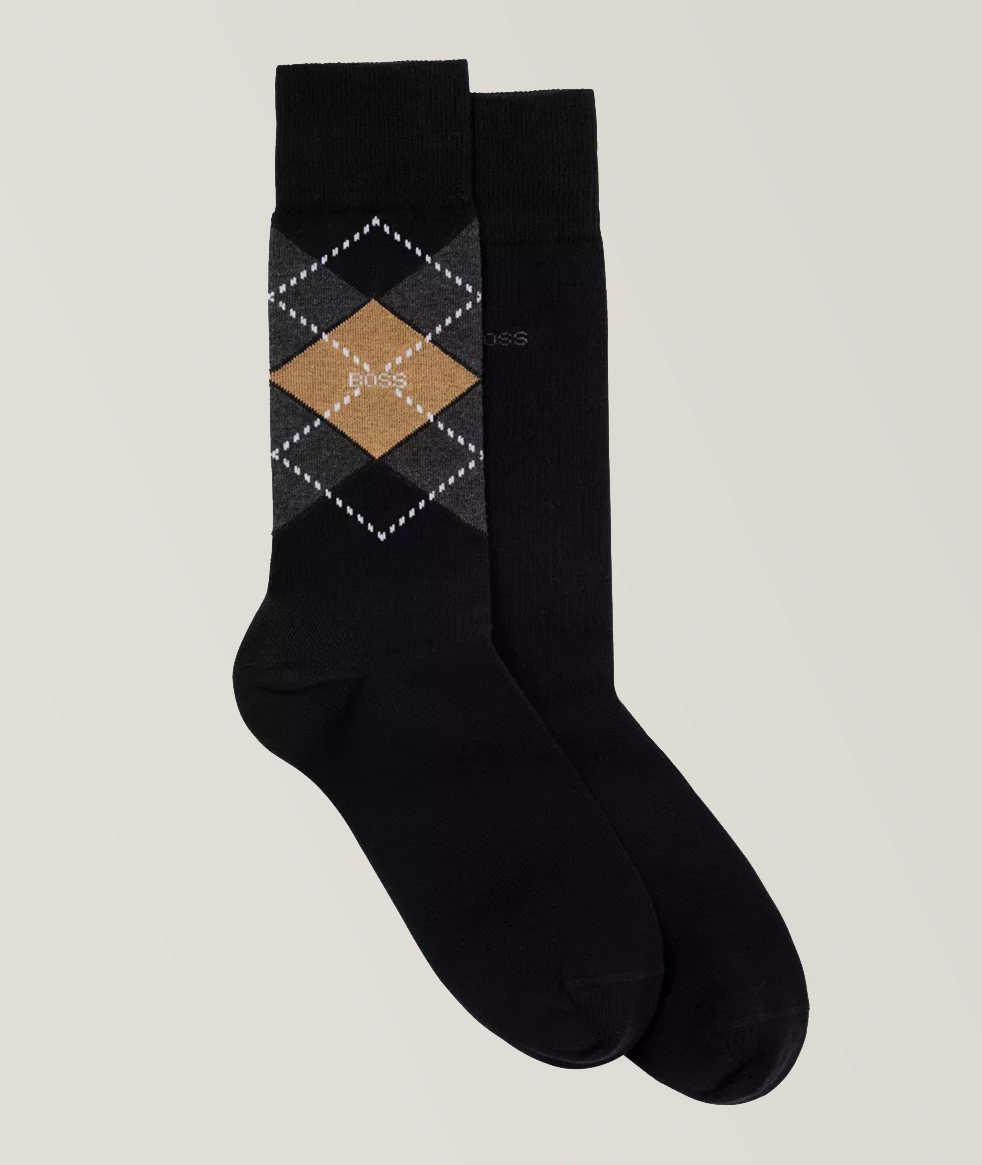 Ensemble de deux paires de chaussettes en mélange de coton image 0