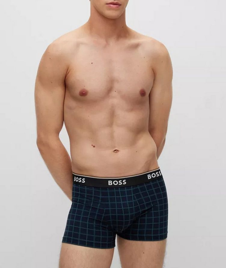 3-Pack Logo Stretch-Cotton Boxer Trunks image 4