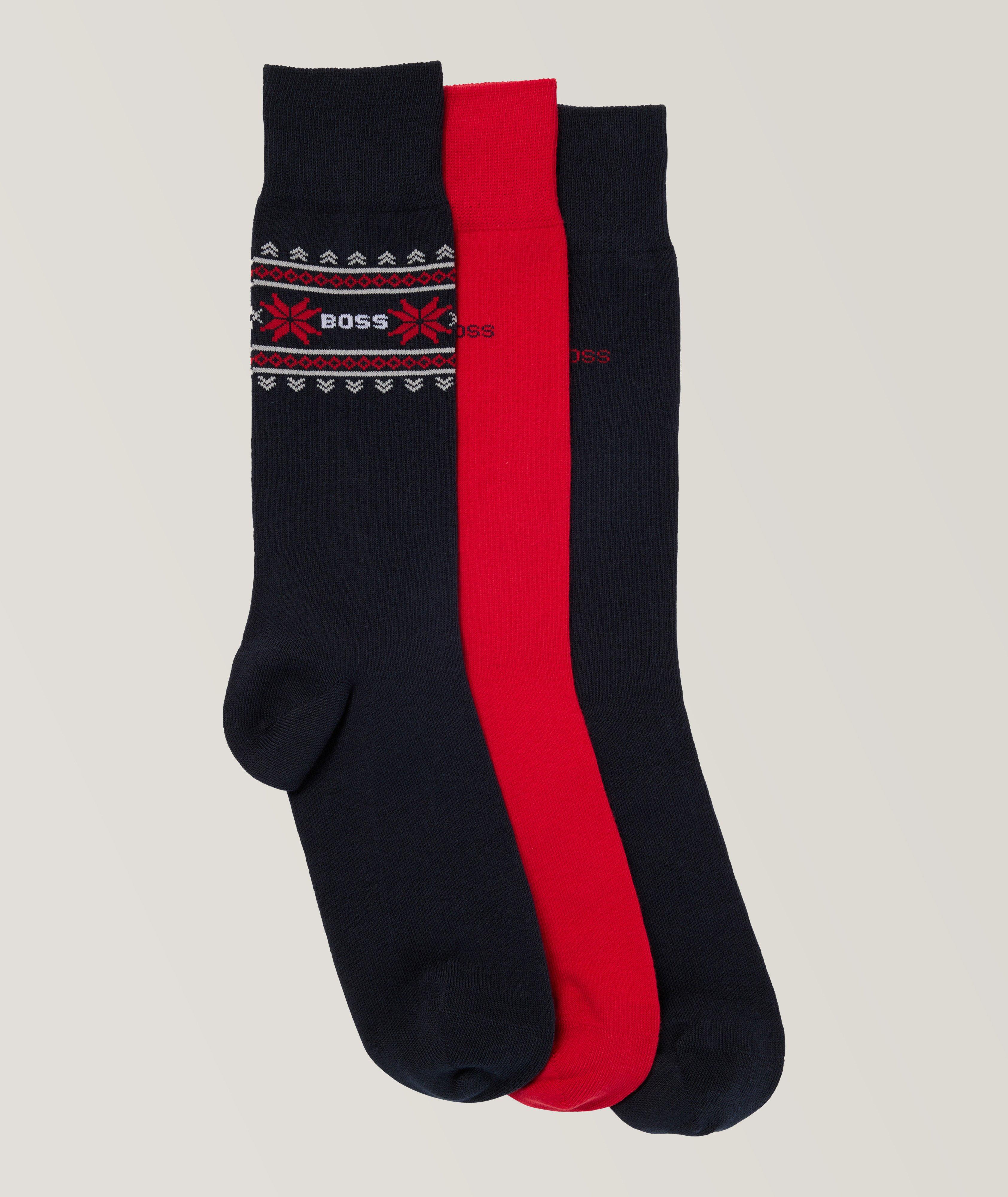 3-Pack Winter Solid Gift Set -Blend Socks image 0