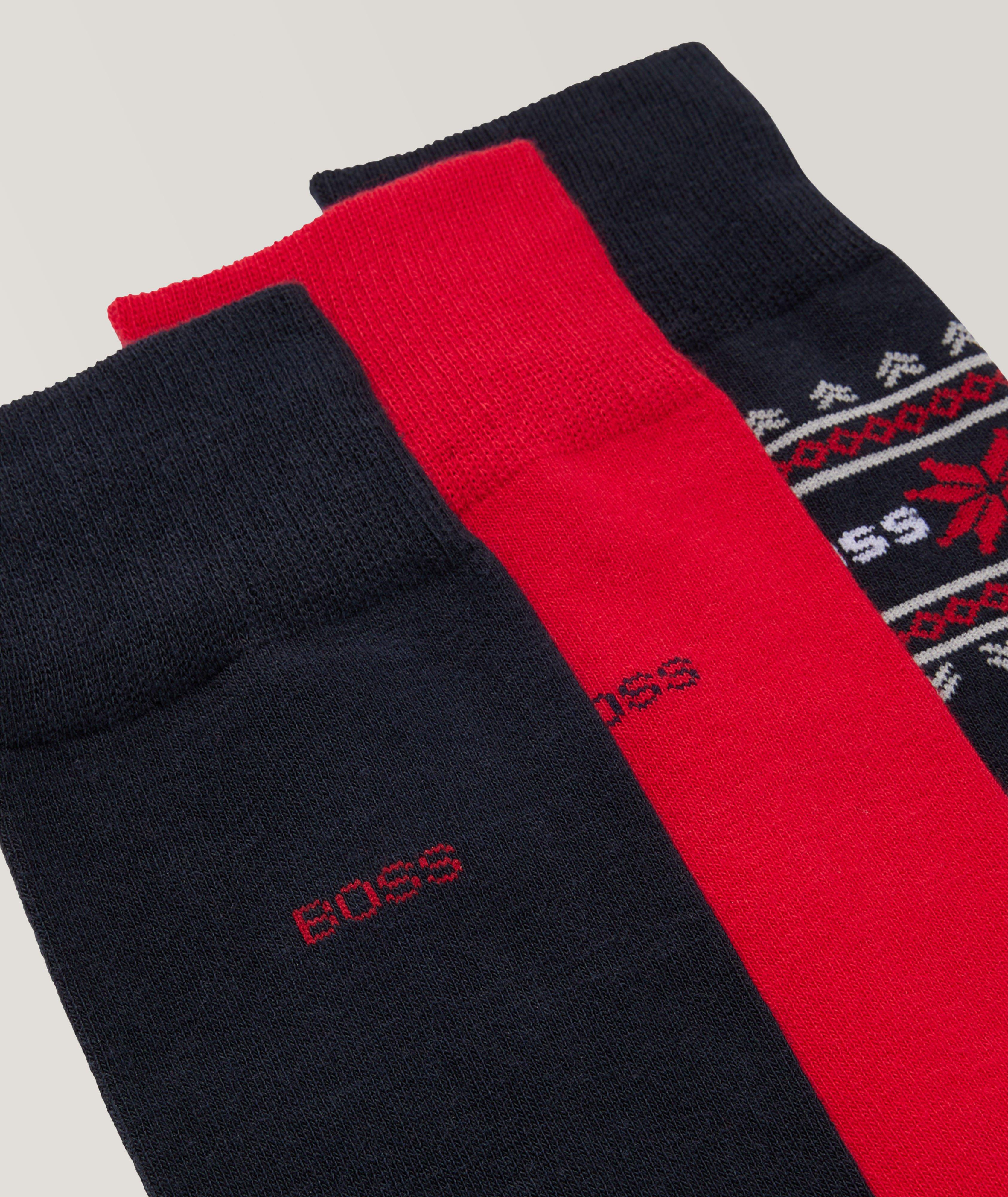 Ensemble de trois paires de chaussettes en mélange de coton image 1