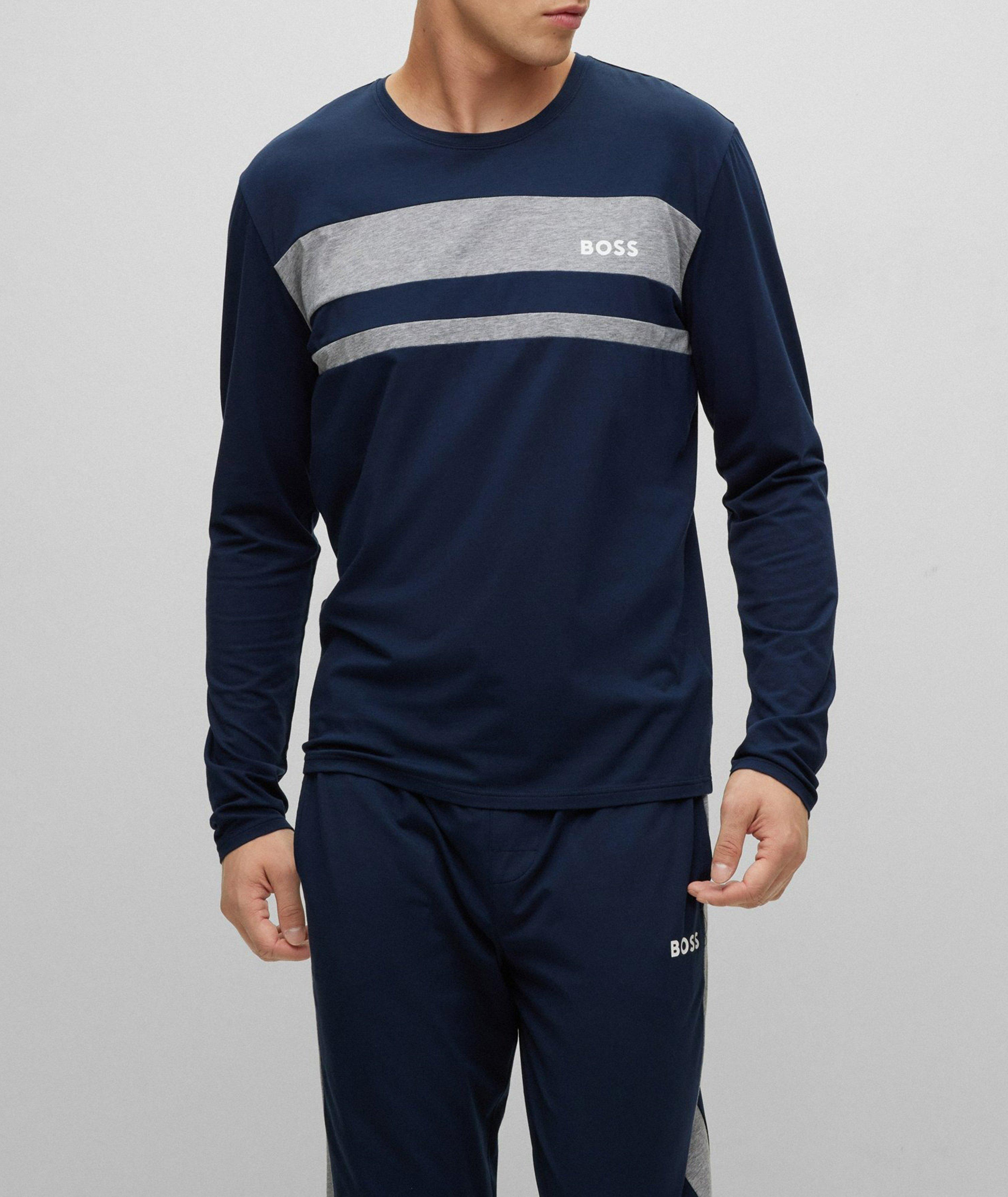 Stretch Cotton-Modal Pyjama Shirt image 1