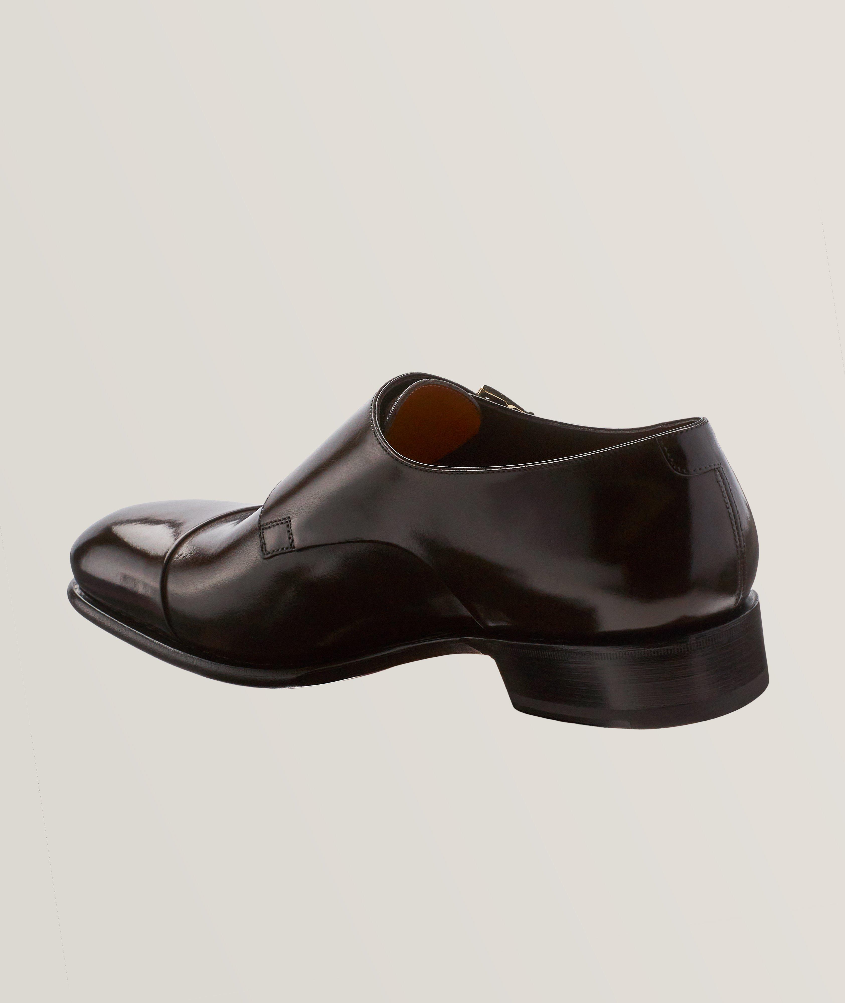 Carter Burnished Leather Double Monkstraps image 1