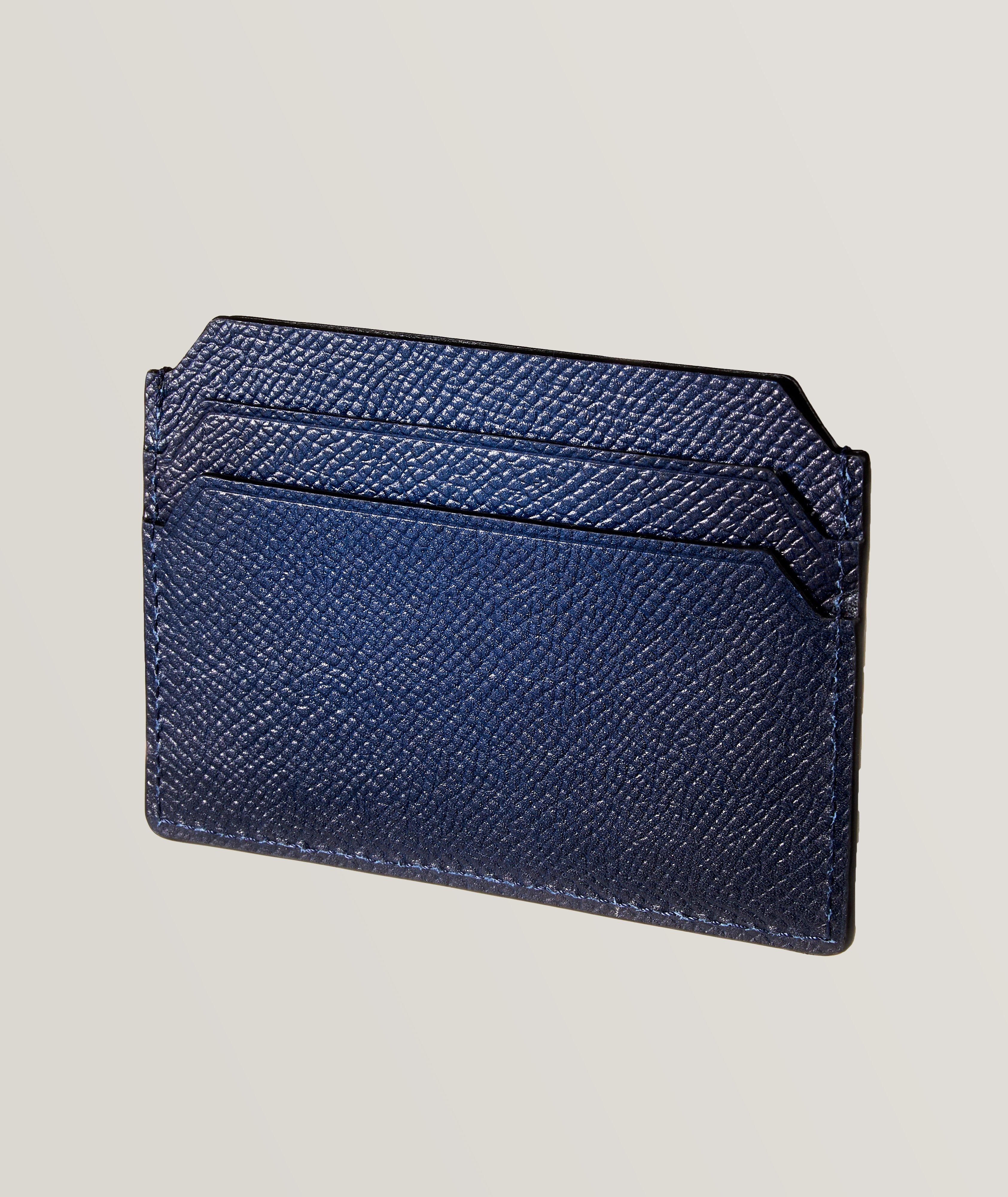 Air Burnished Grain Leather Card Holder image 1