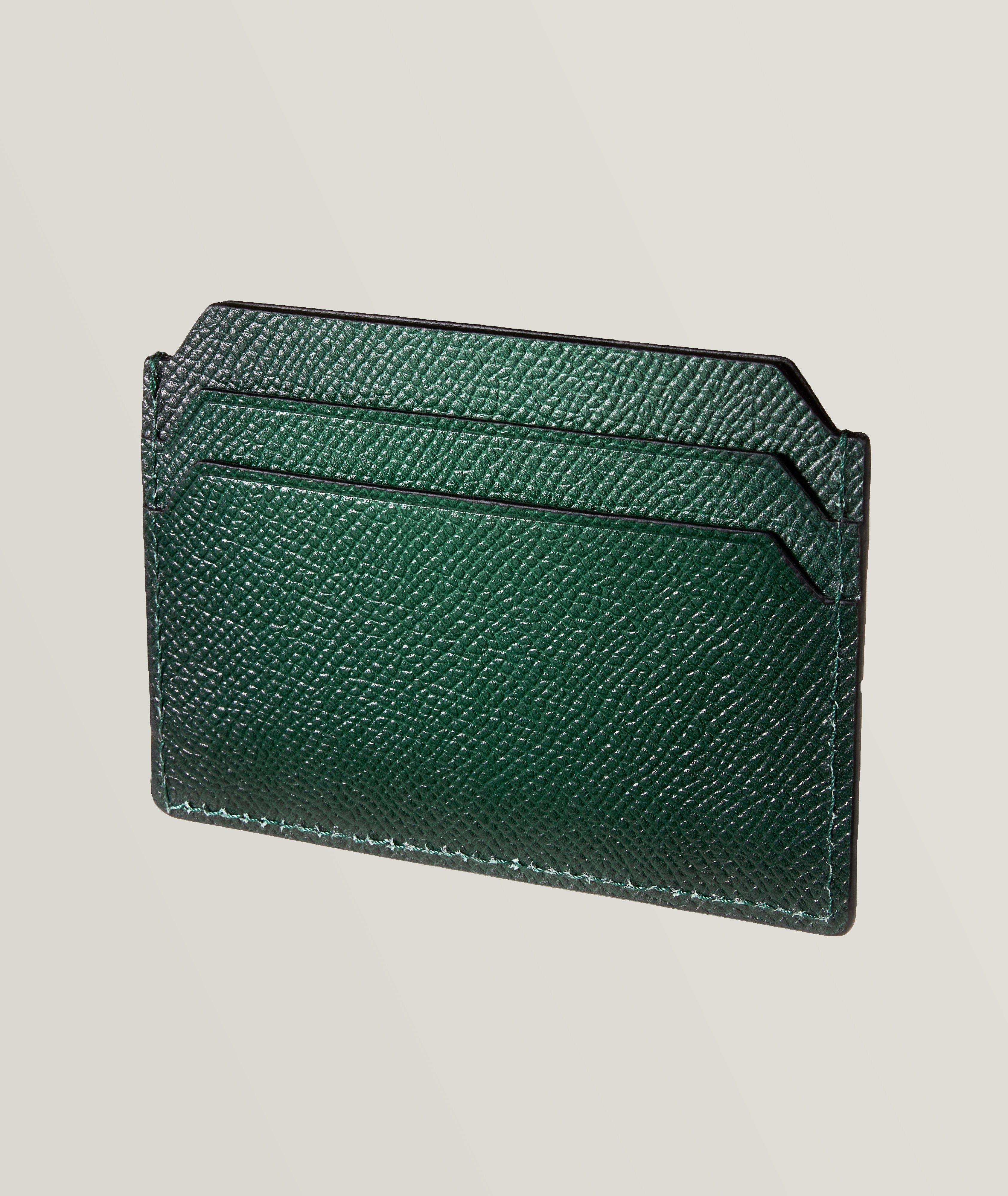 Porte-carte en cuir grenu image 1