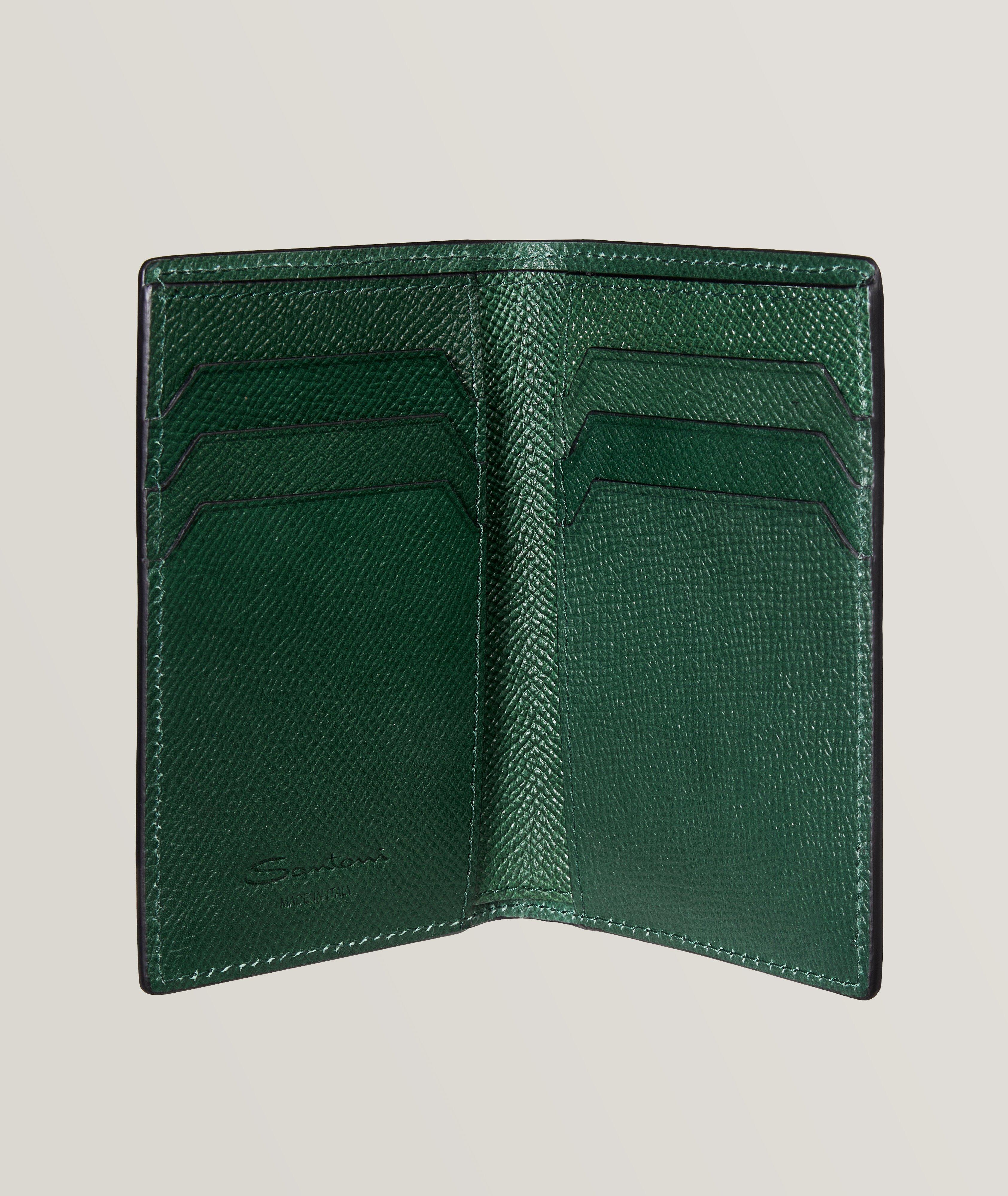 Air Burnished Grain Leather Vertical Card Case image 1