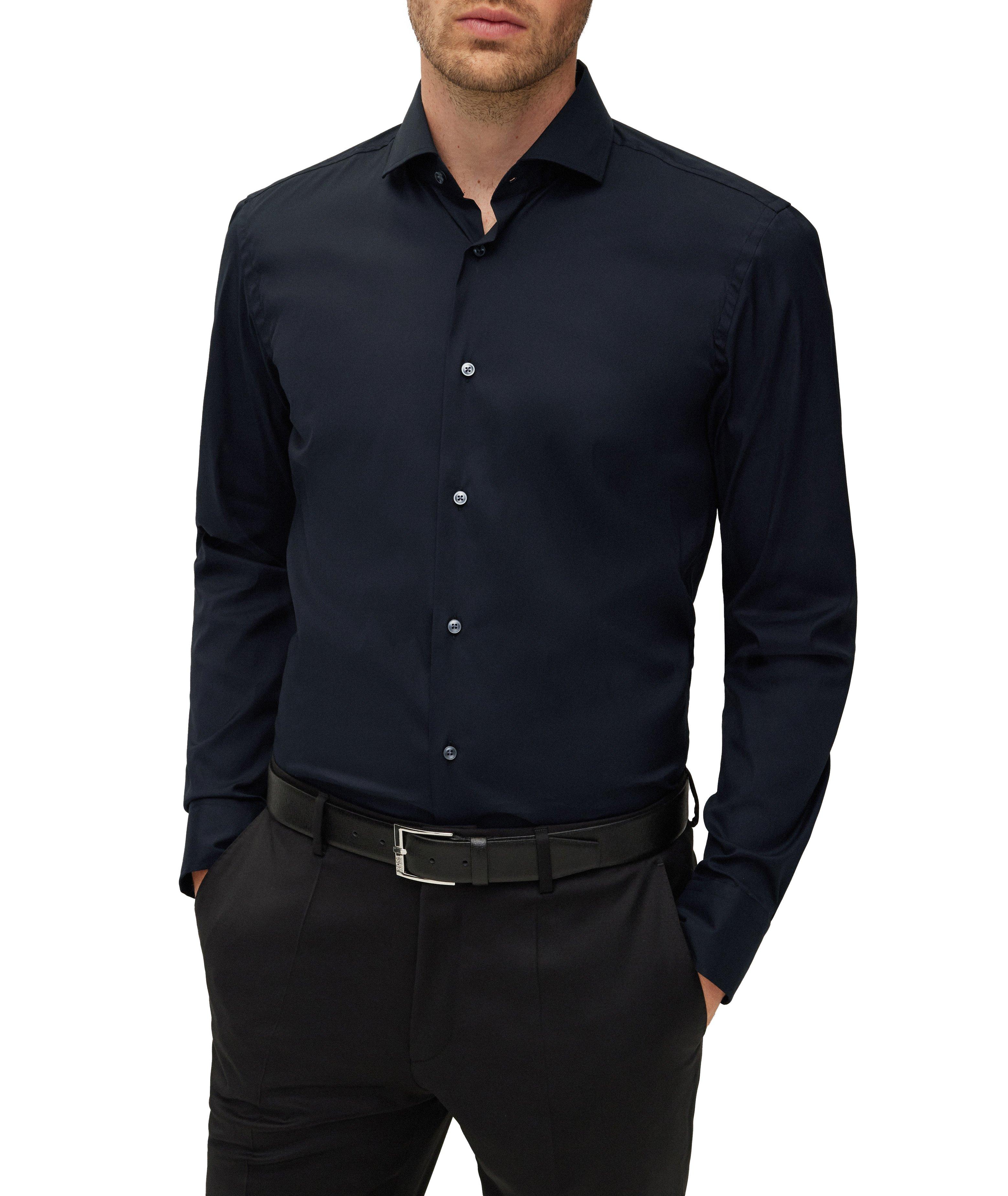 Slim-Fit Cotton-Blend Poplin Dress Shirt image 1