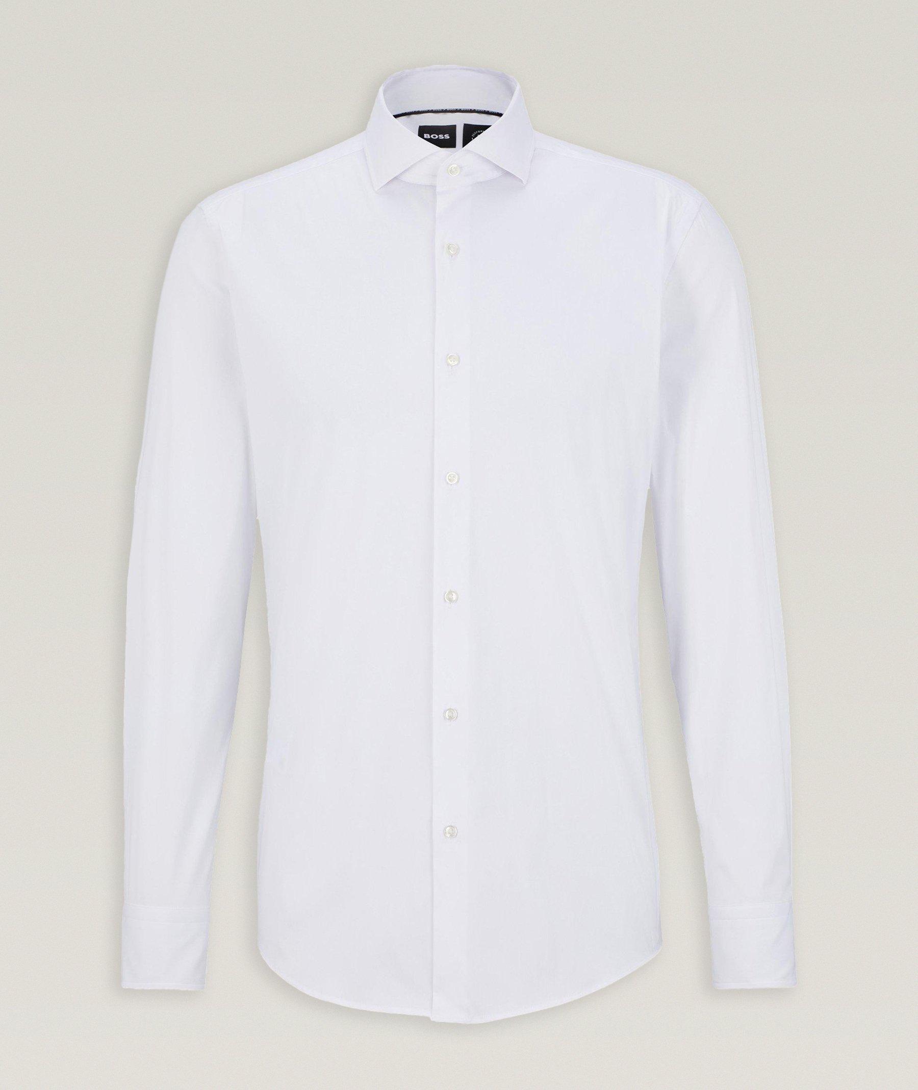 Chemise habillée en popeline de coupe amincie image 0