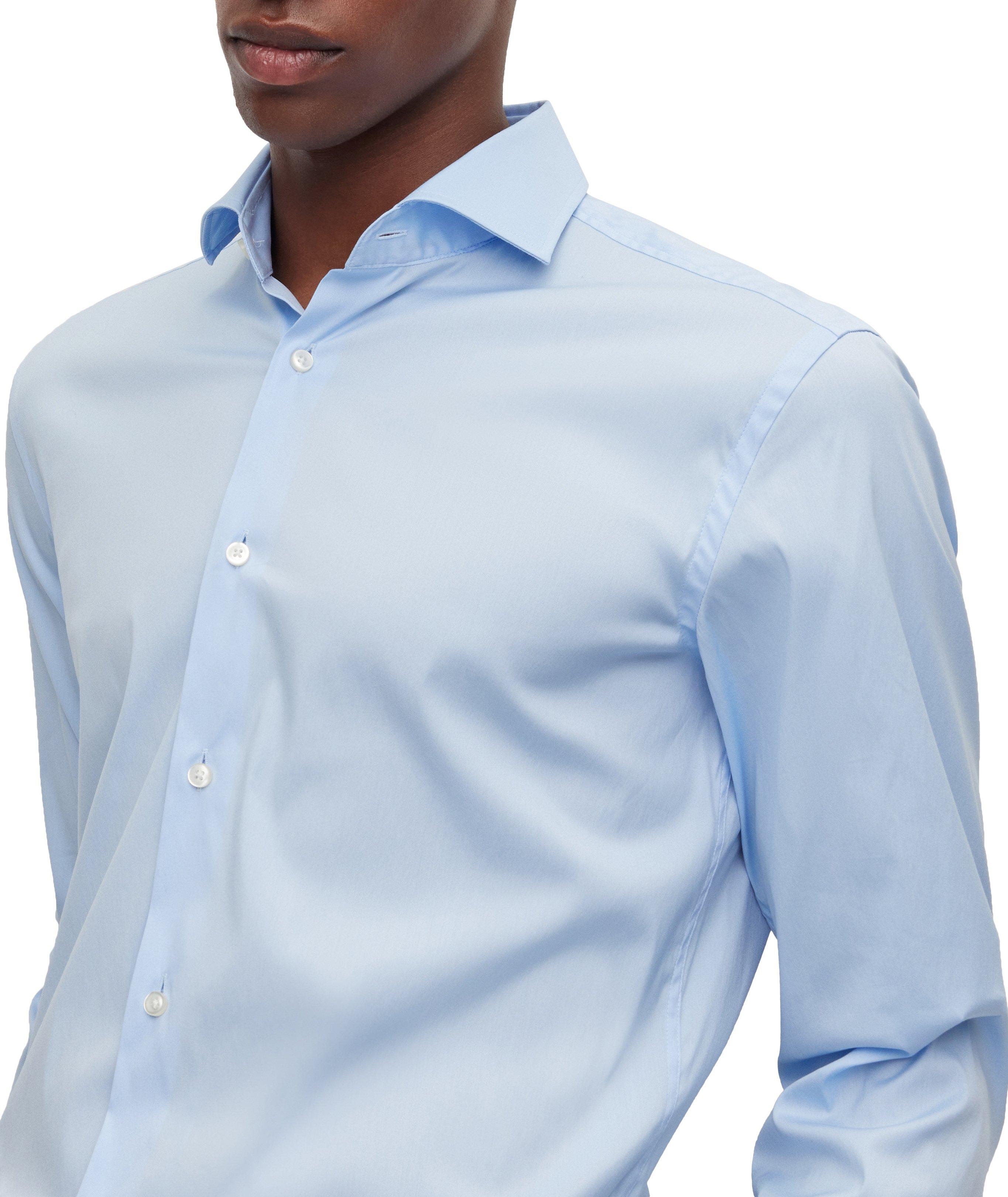 Slim-Fit Cotton-Blend Poplin Dress Shirt image 4