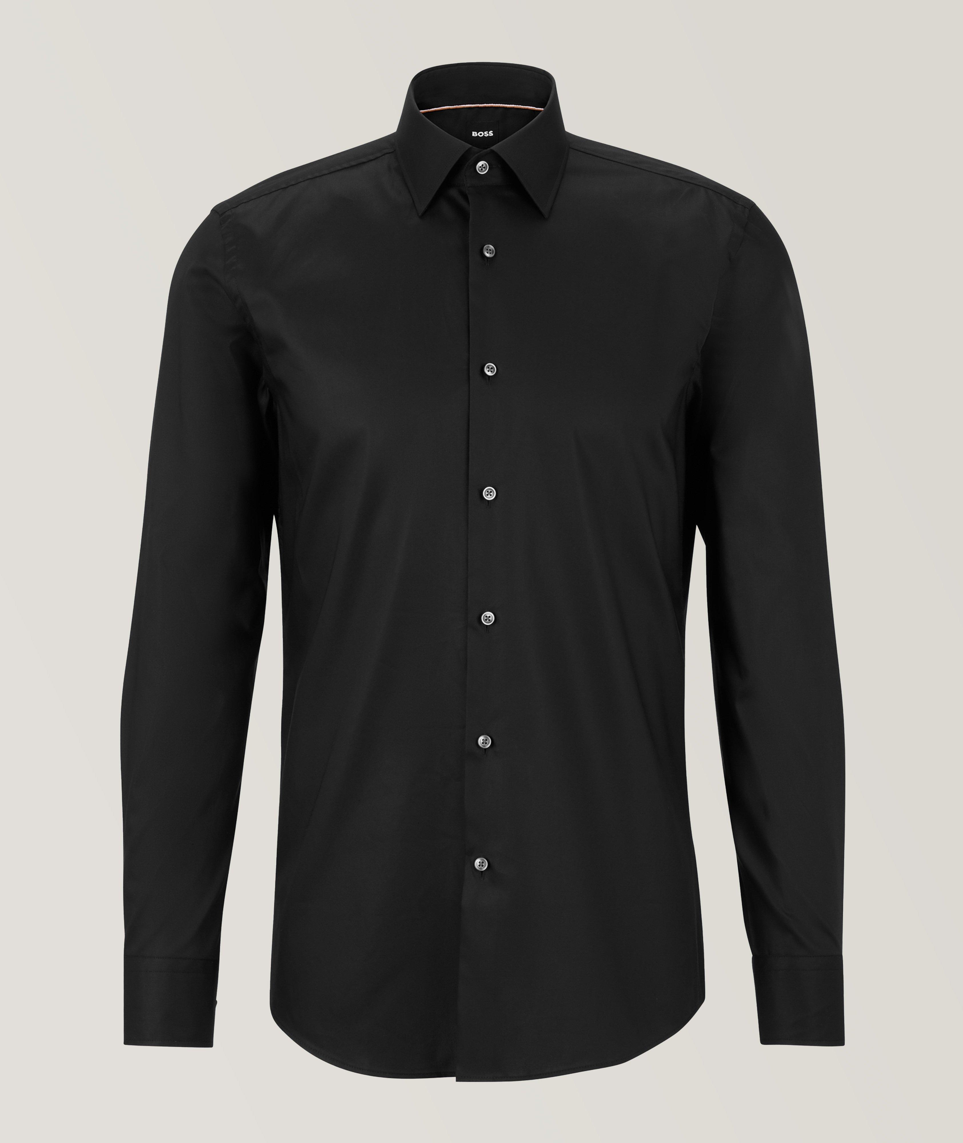 Slim-Fit Solid Dress Shirt image 0