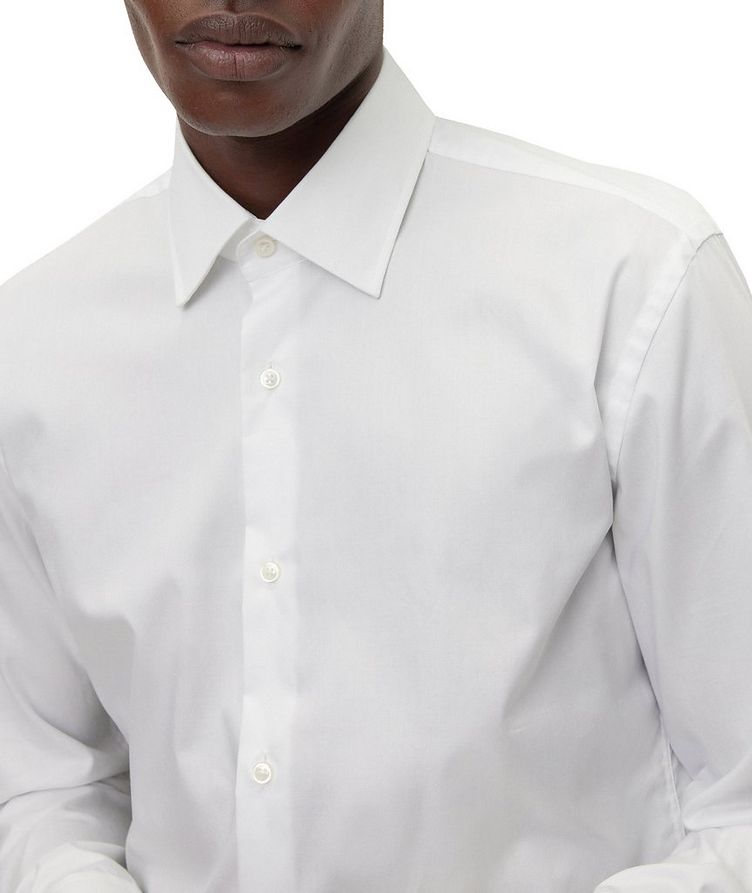 Slim-Fit Solid Dress Shirt image 5