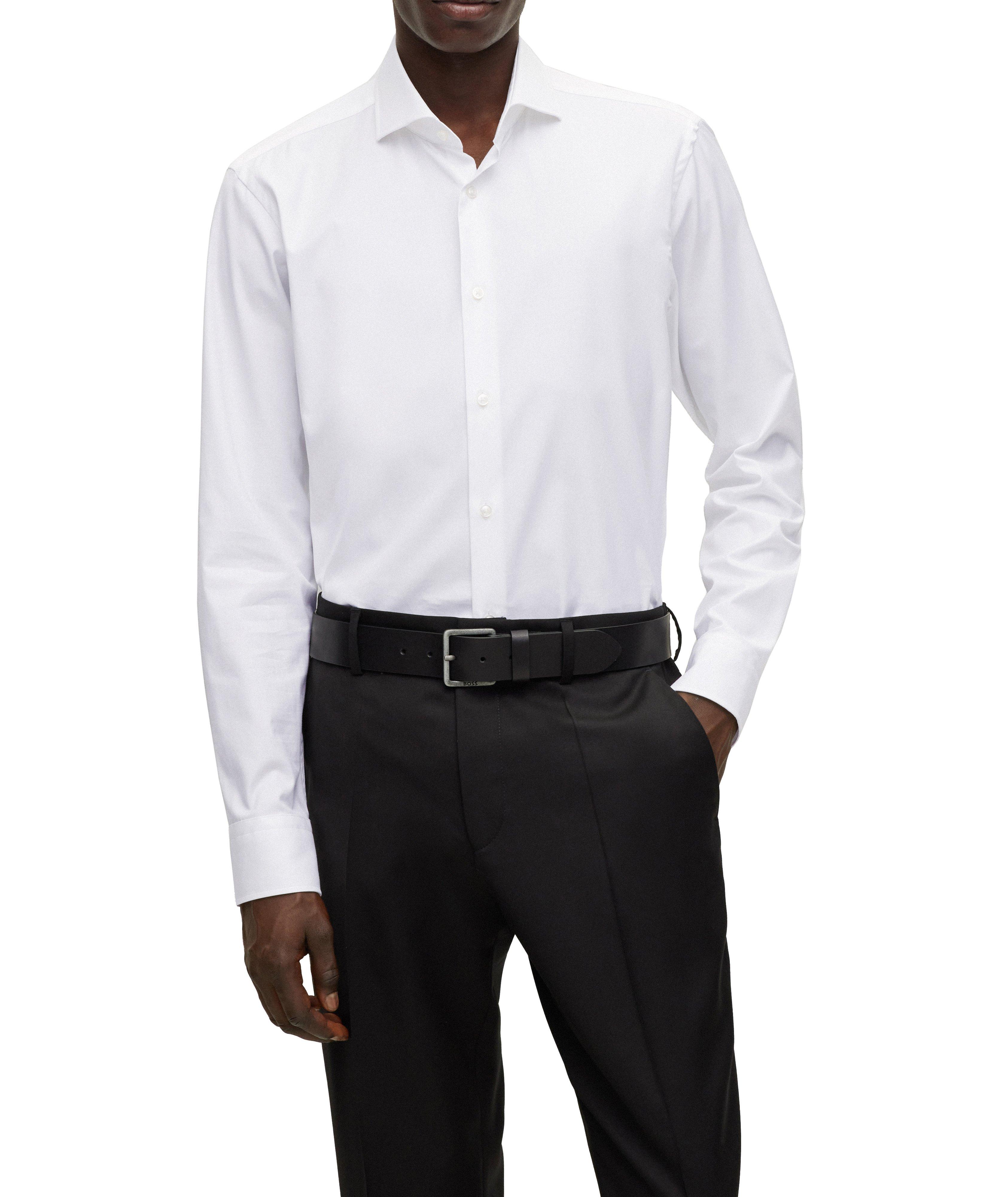 Regular-Fit Stretch-Twill Dress Shirt image 2