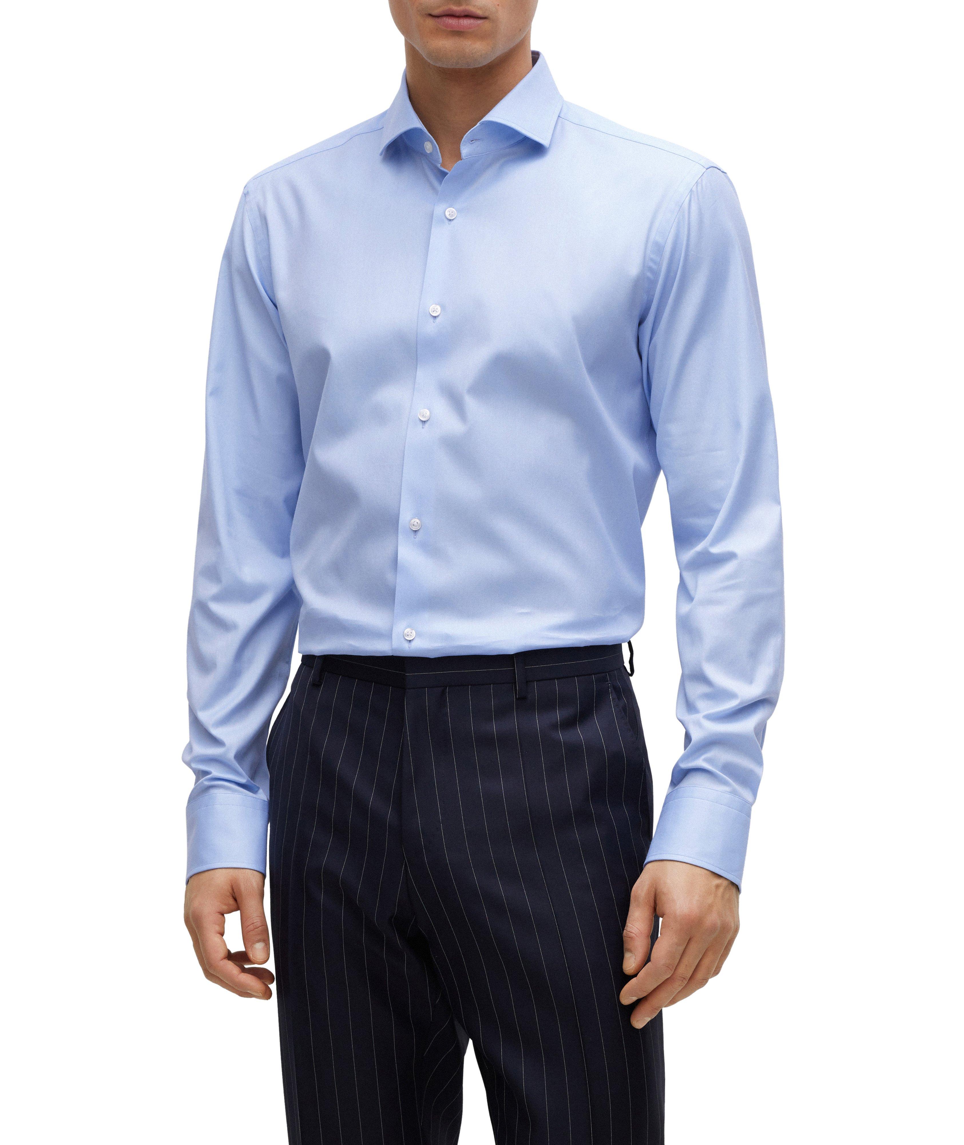 Regular-Fit Stretch-Twill Dress Shirt image 3