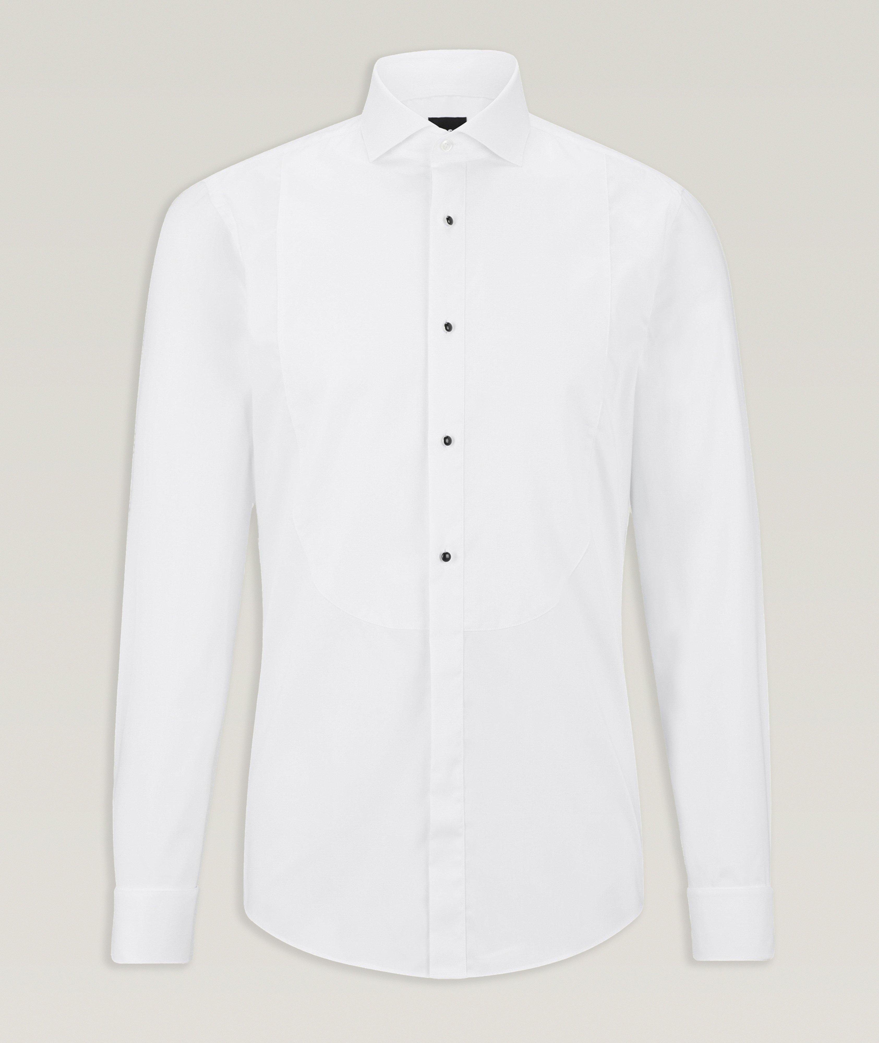 Slim-Fit Solid Dress Shirt image 0