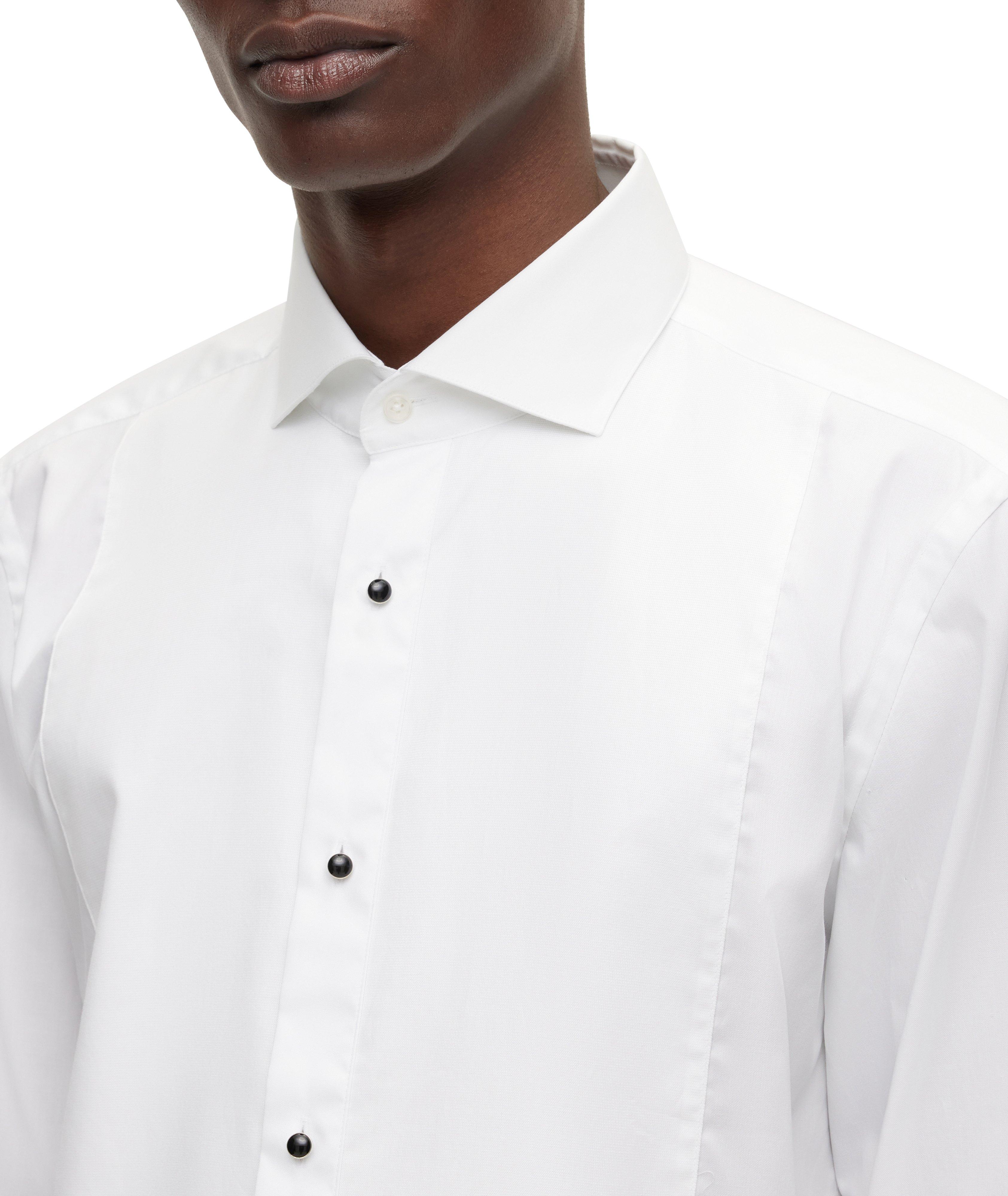 Slim-Fit Solid Dress Shirt image 2