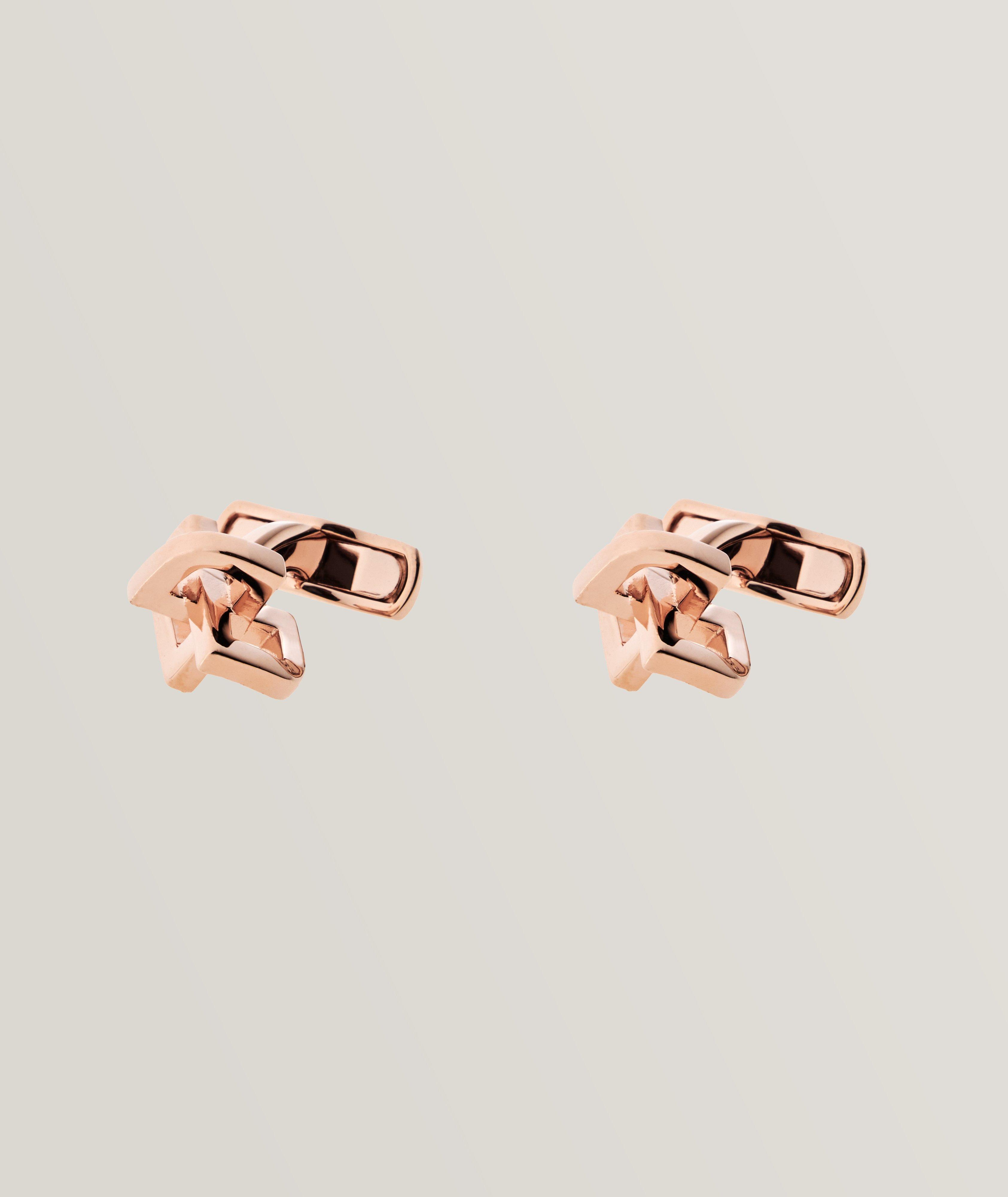 Zegna Rhodium Plated Industrial Knot Cufflinks Jewellery & Cufflinks