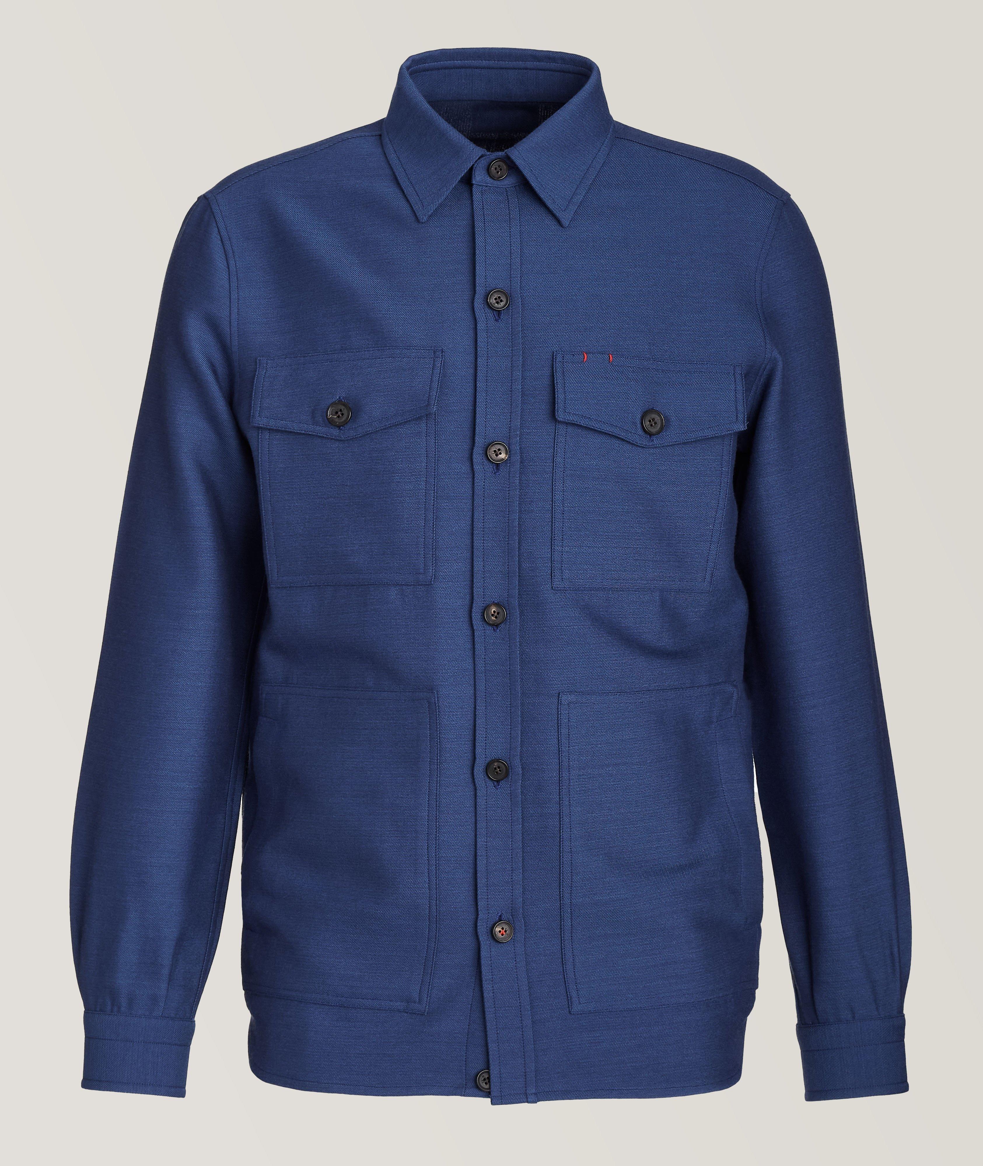 Wool-Cashmere Twill Overshirt image 0