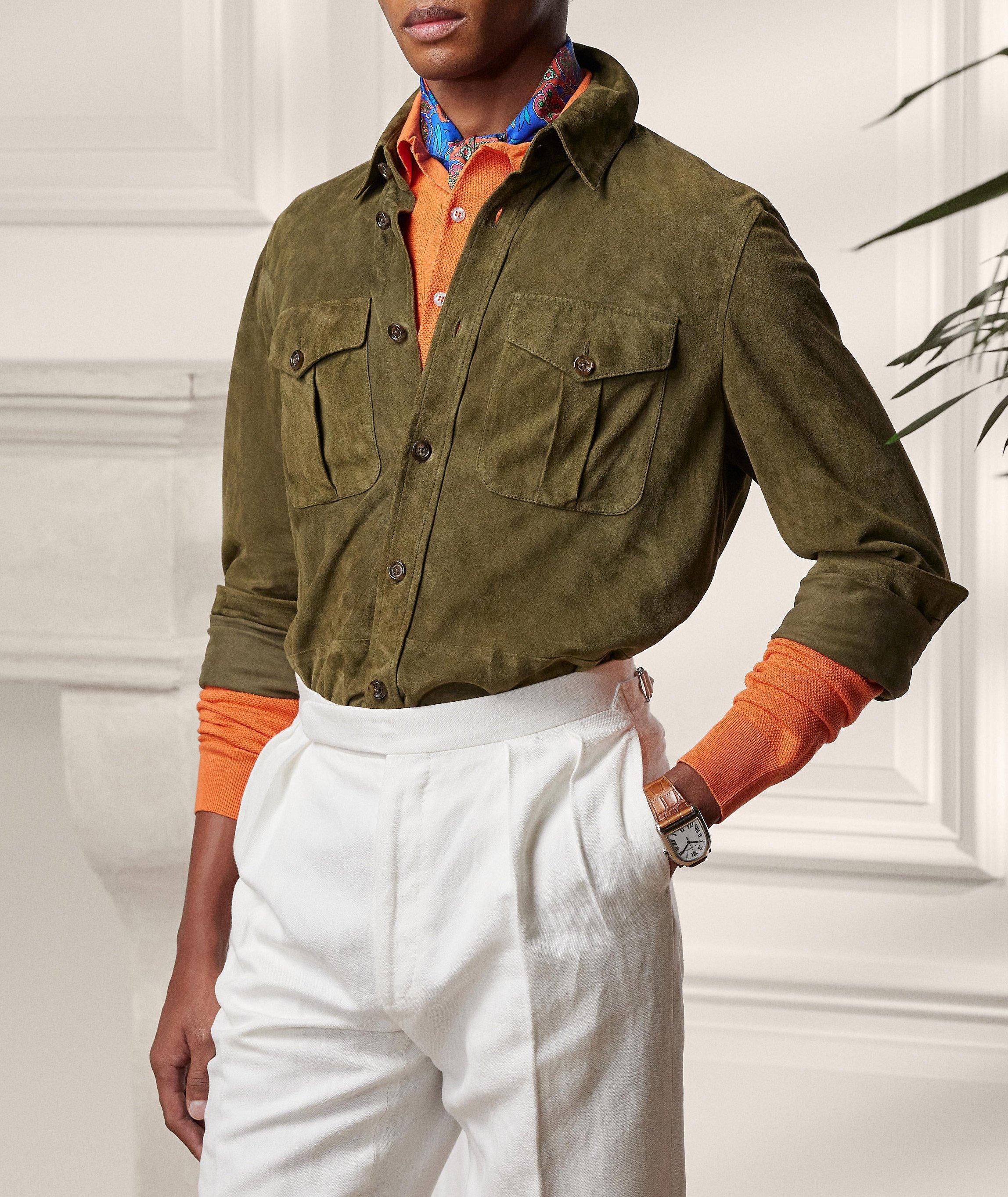 Lambskin Suede Overshirt image 1