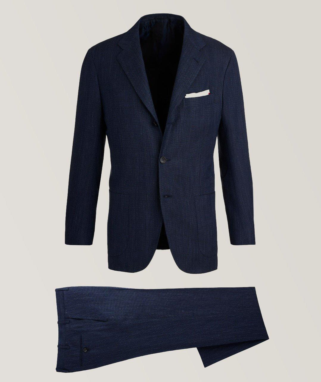 Silk, Cashmere and Linen-Blend Suit Jacket