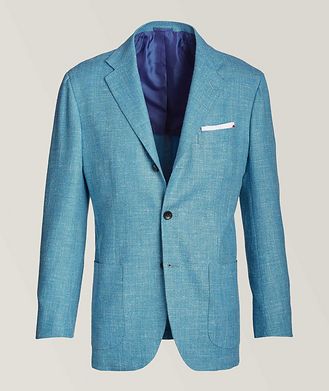Kiton Contemporary Fit Wool-Cashmere-Silk Blend Sport Jacket