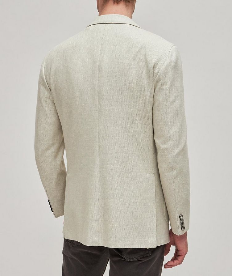 Basketweave Wool-Cashmere-Silk-Linen Sport Jacket image 2