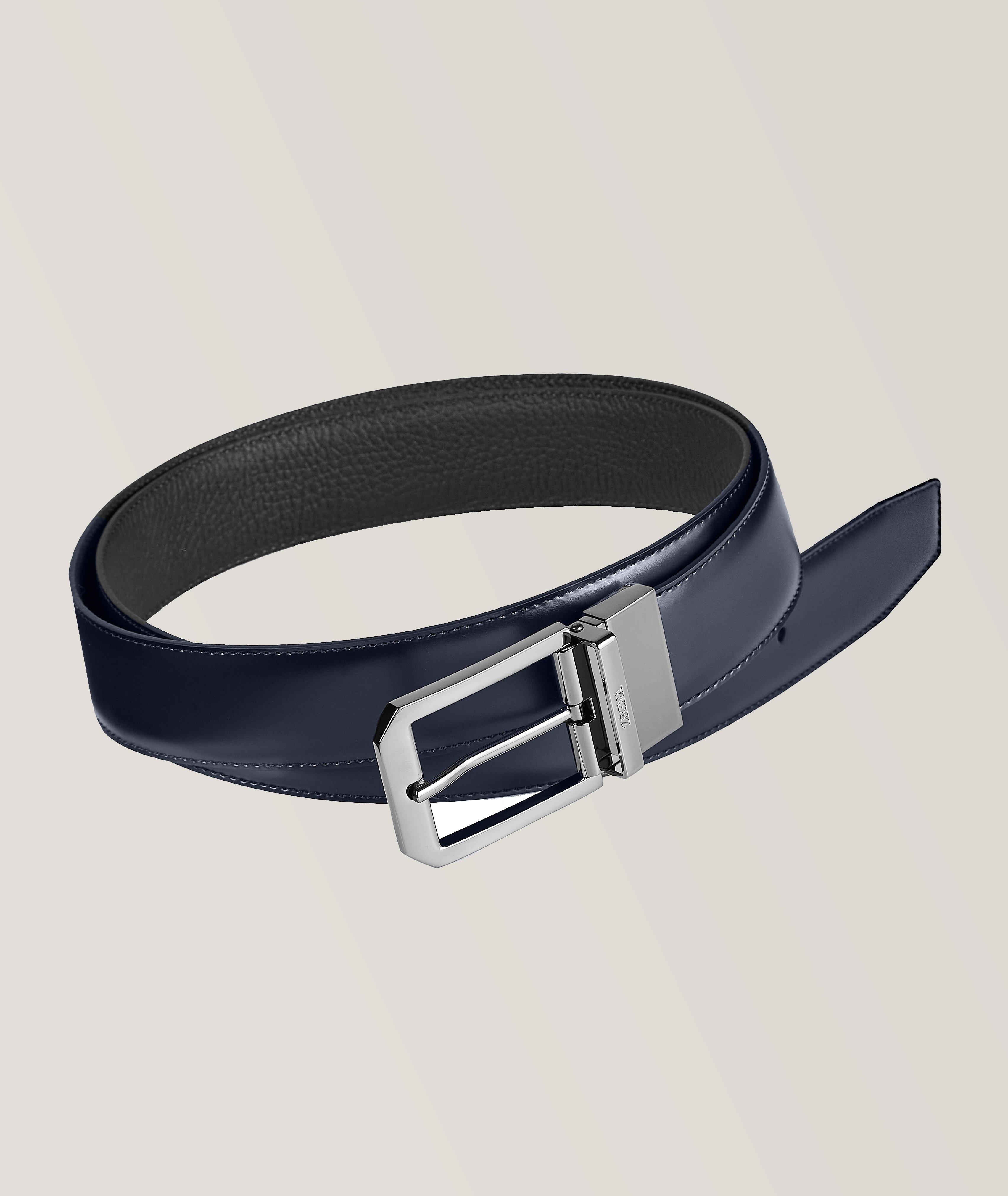 Reversible Leather Enamel Pin-Buckle Belt image 0