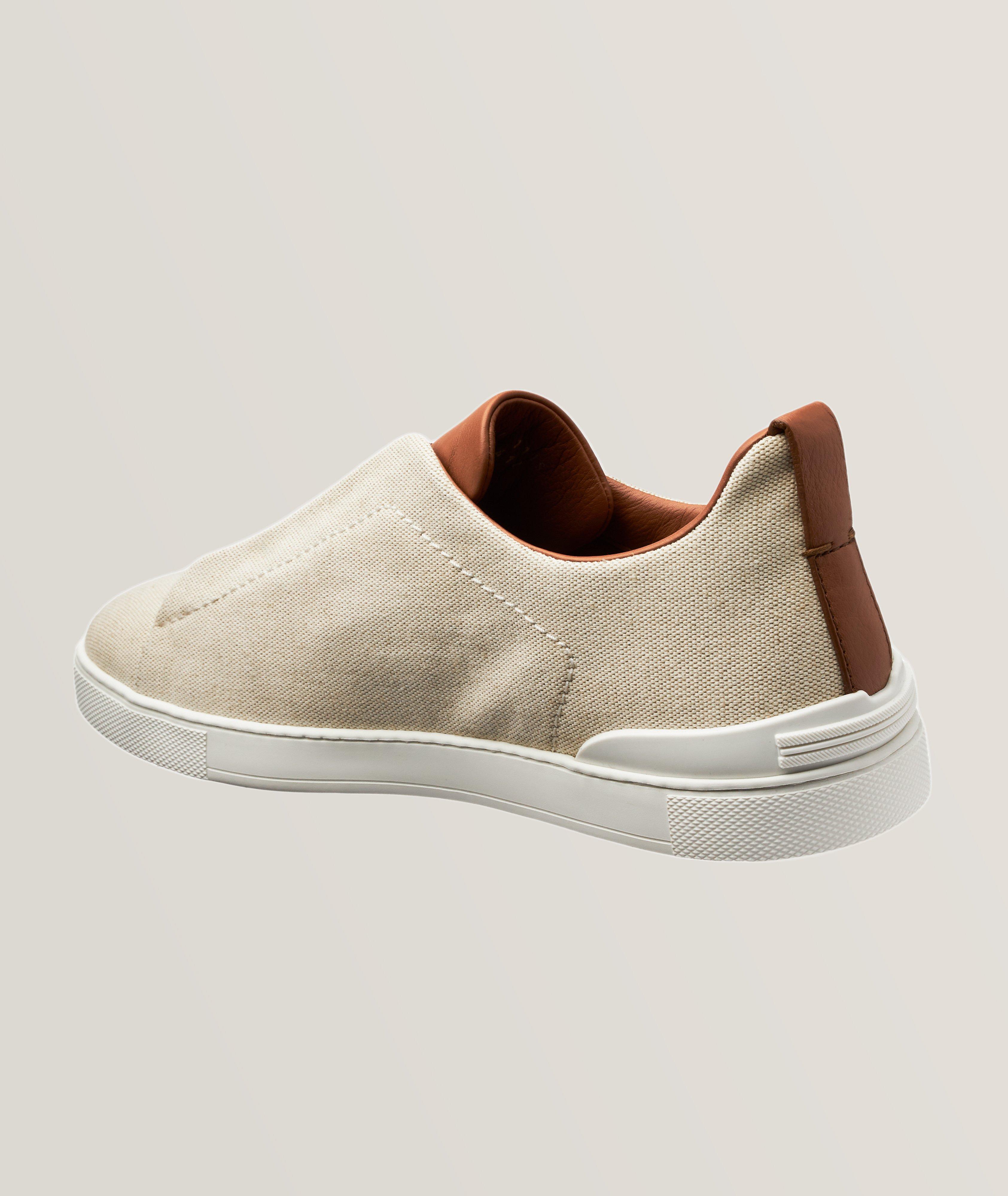 Canvas Triple Stitch Low Top Sneakers