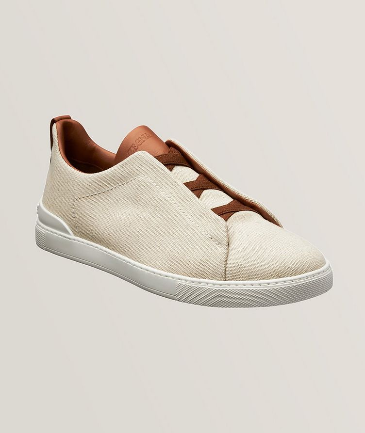 Canvas Triple Stitch Low Top Sneakers image 0