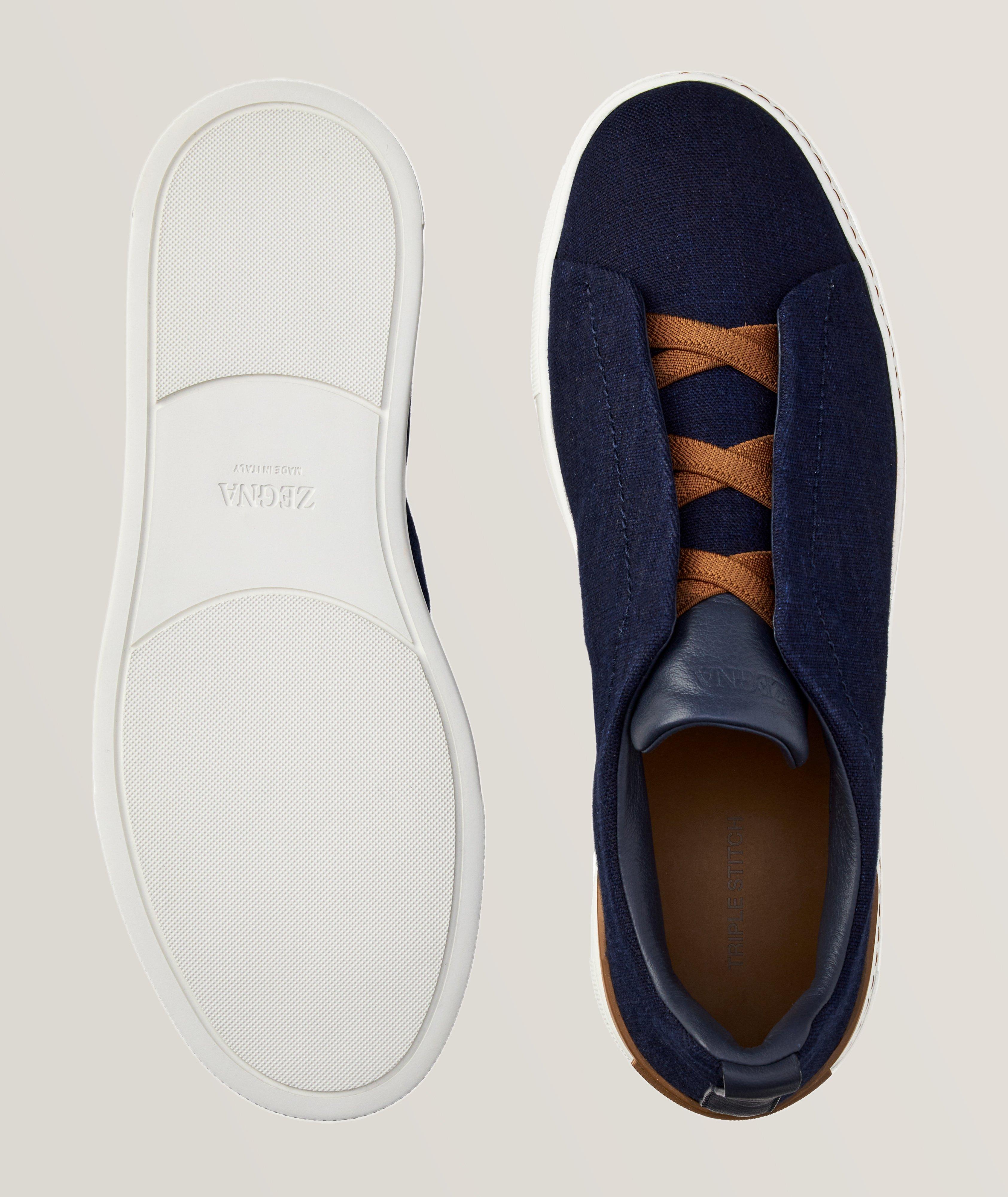 Canvas Triple Stitch Low Top Sneakers image 2