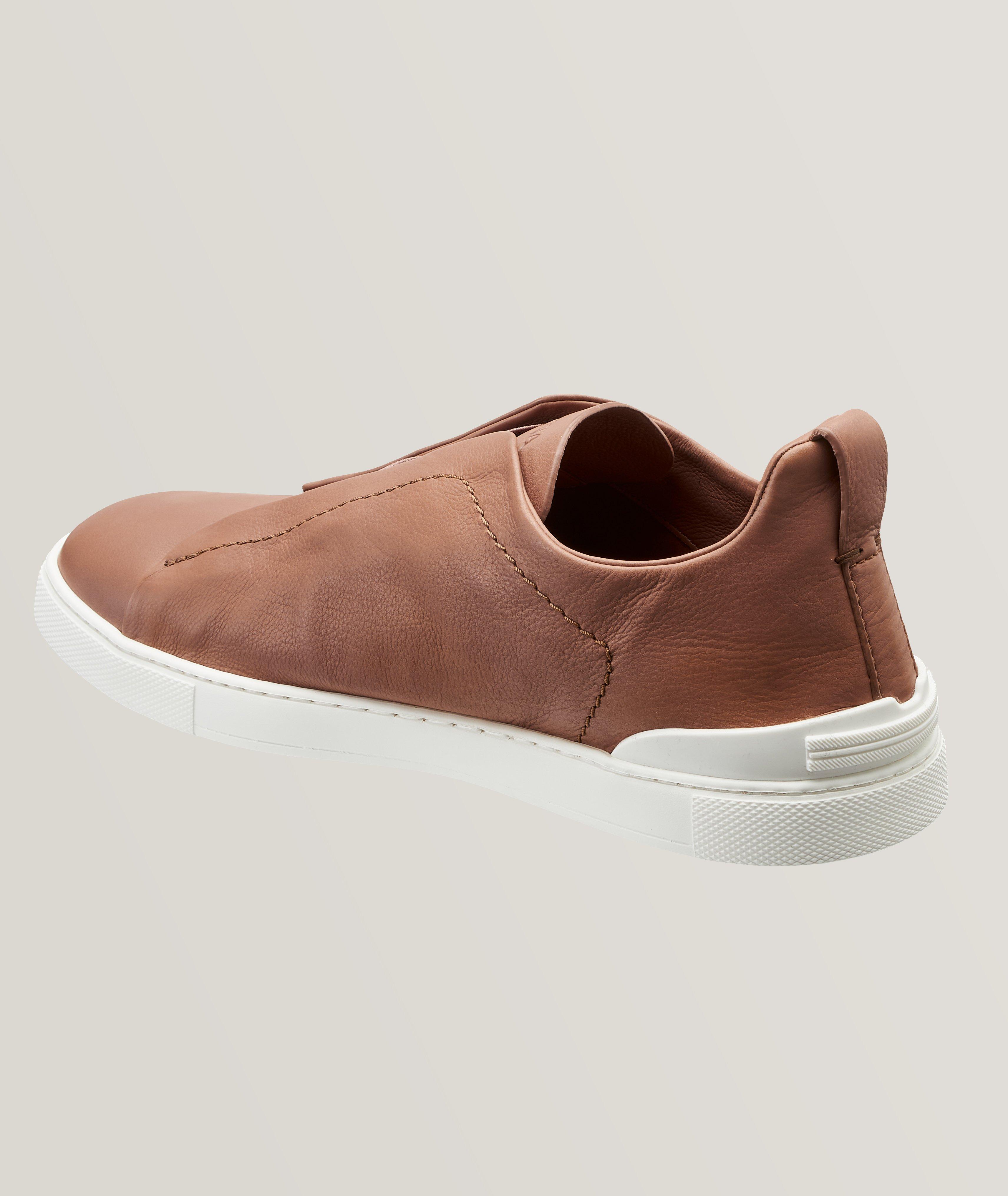 Leather Triple Stitch Sneakers image 1