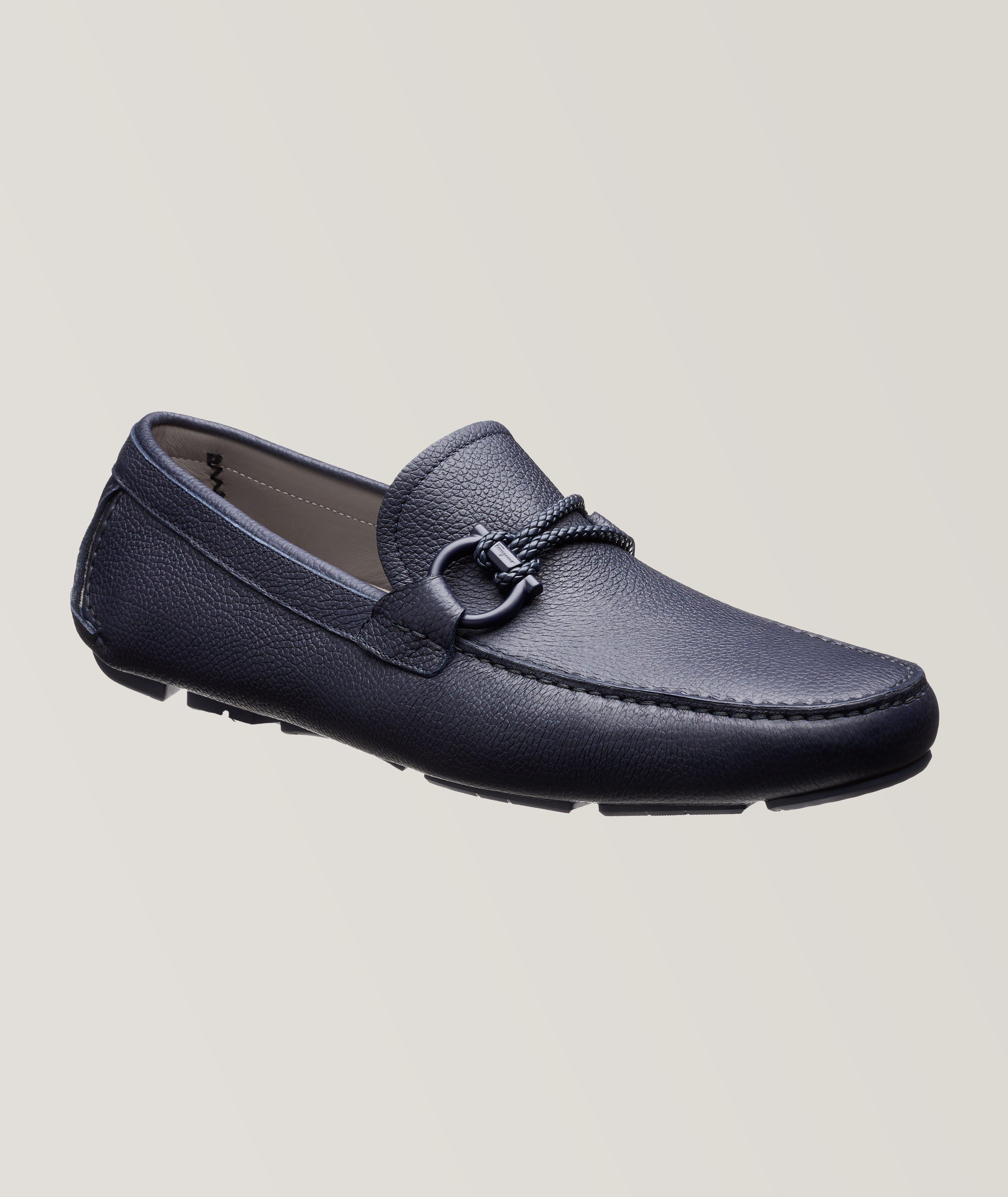 Calfskin Leather Gancini Front Drivers image 0