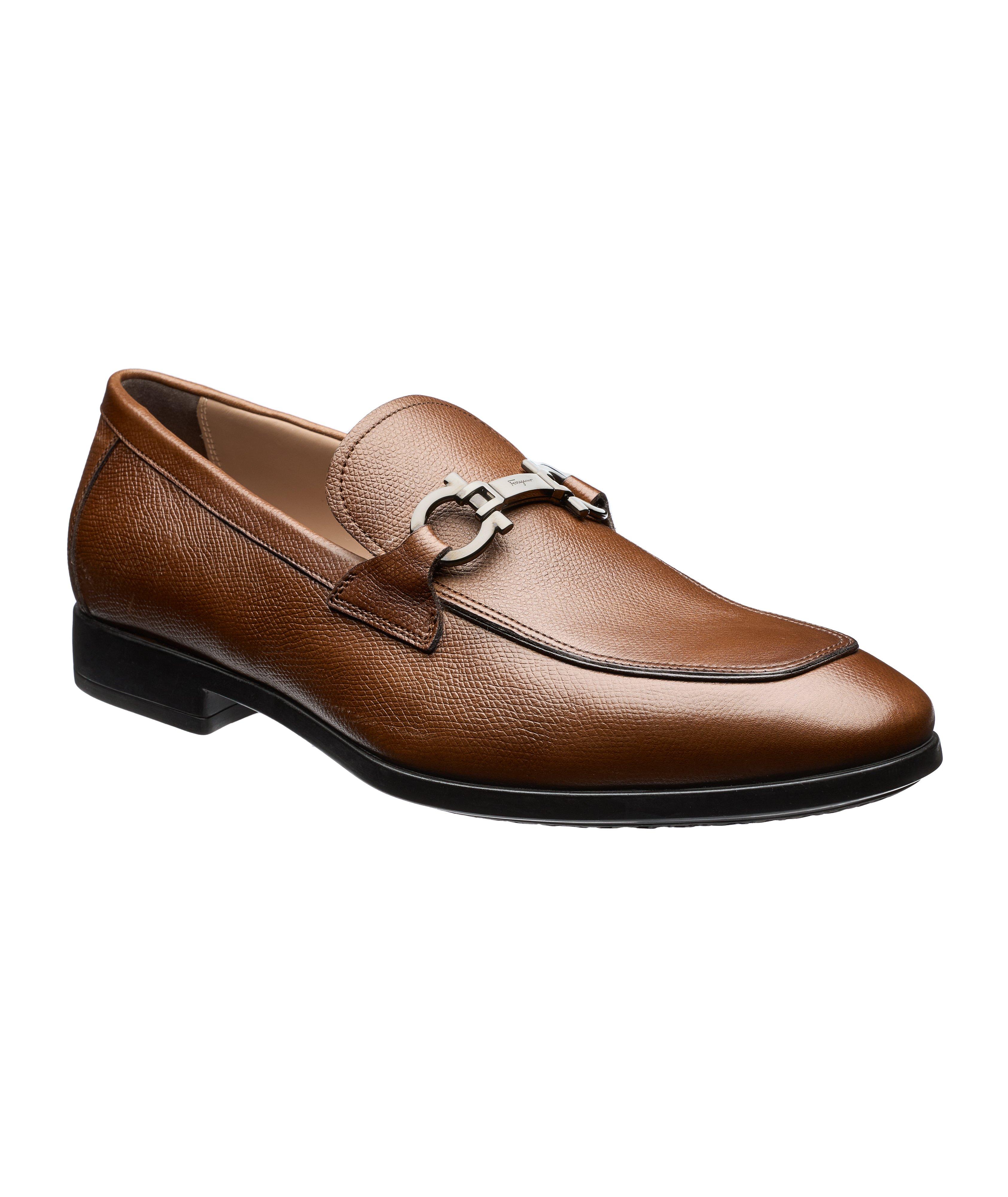 Ferragamo Flâneur en cuir texturé à détail Gancini