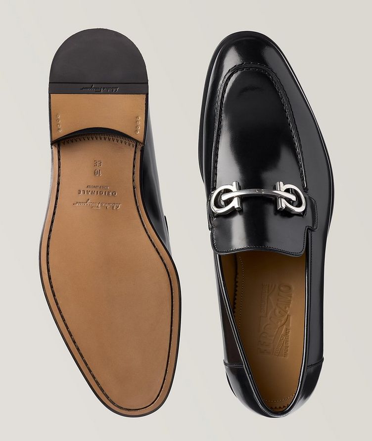 Gustav Polished Leather Double Gancio Loafers image 2
