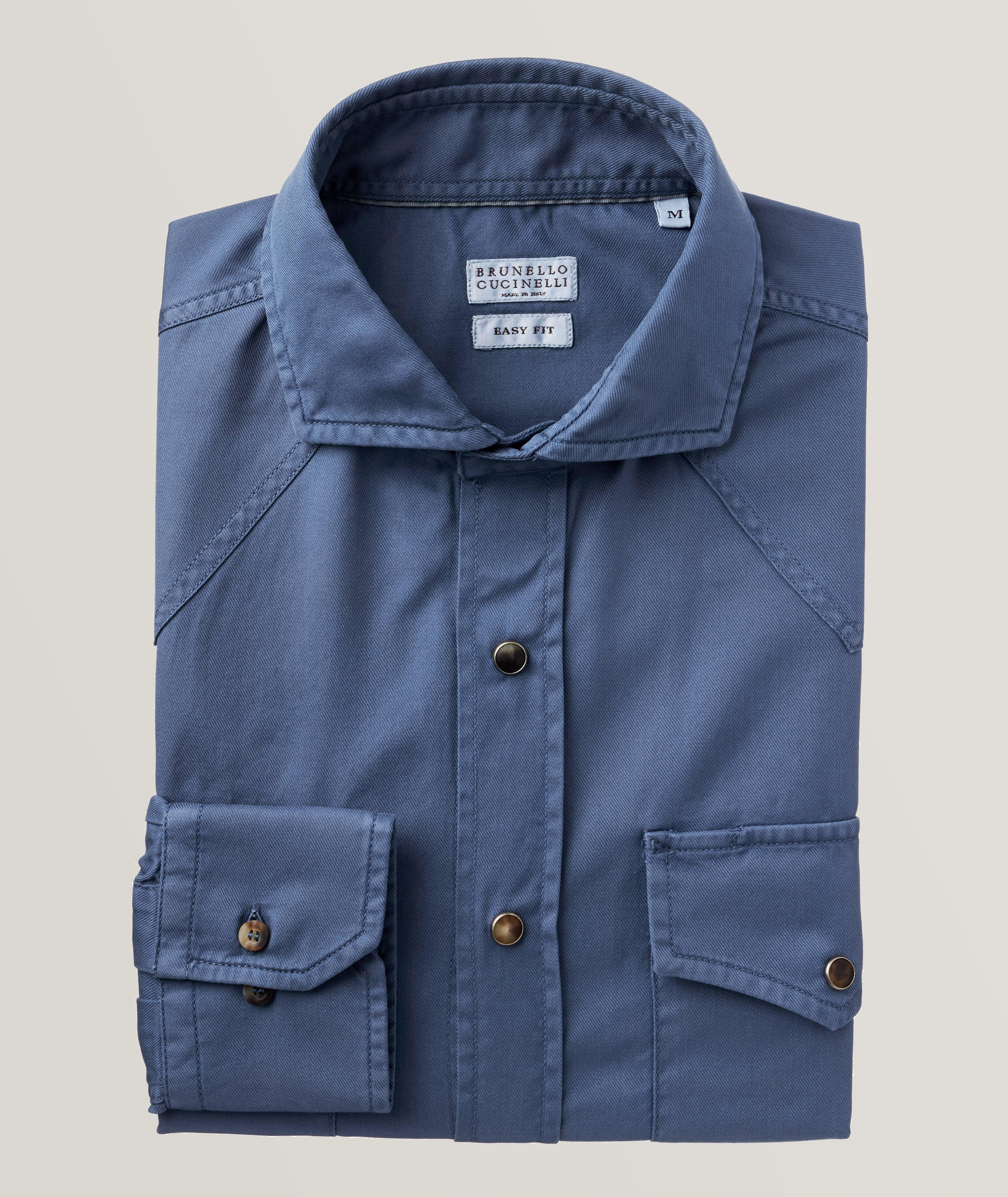 Western Cotton Twill Overshirt image 0